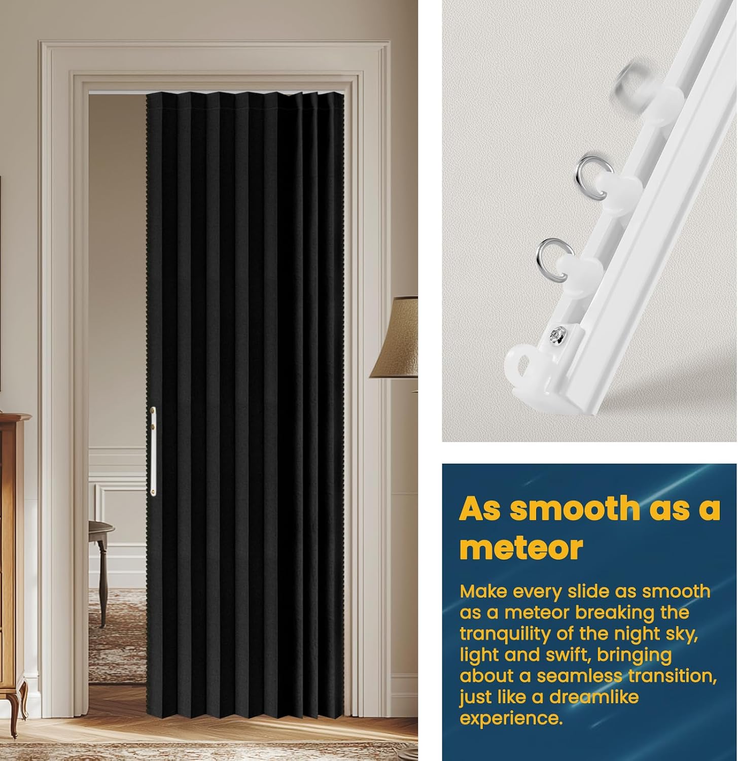 Thumbnail 5 de AJAZZ Blackout Sliding Door Curtain 43x79