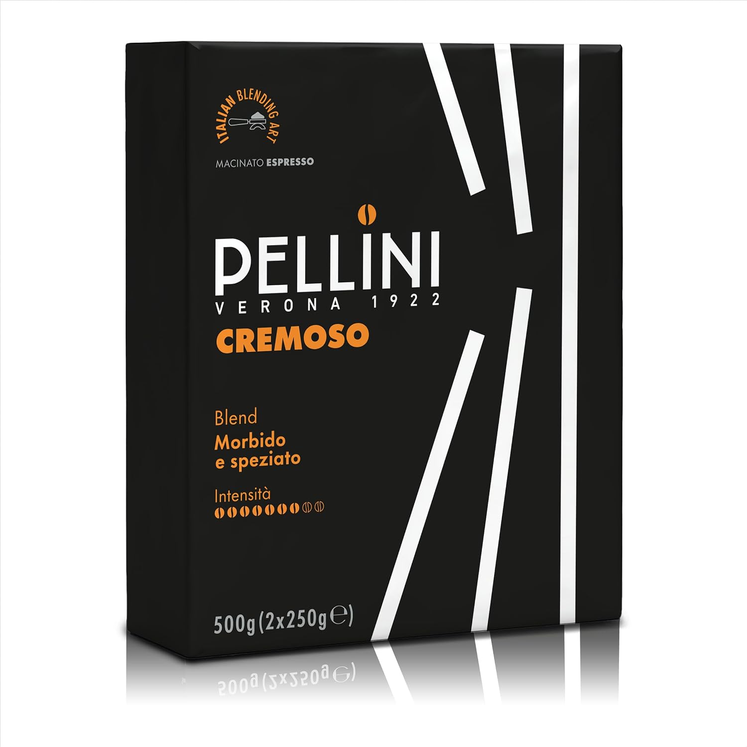 Detalle de Pellini Espresso Gusto Bar N° 46 Cremoso – Due confezioni da 250 g, miscela macinato per espresso