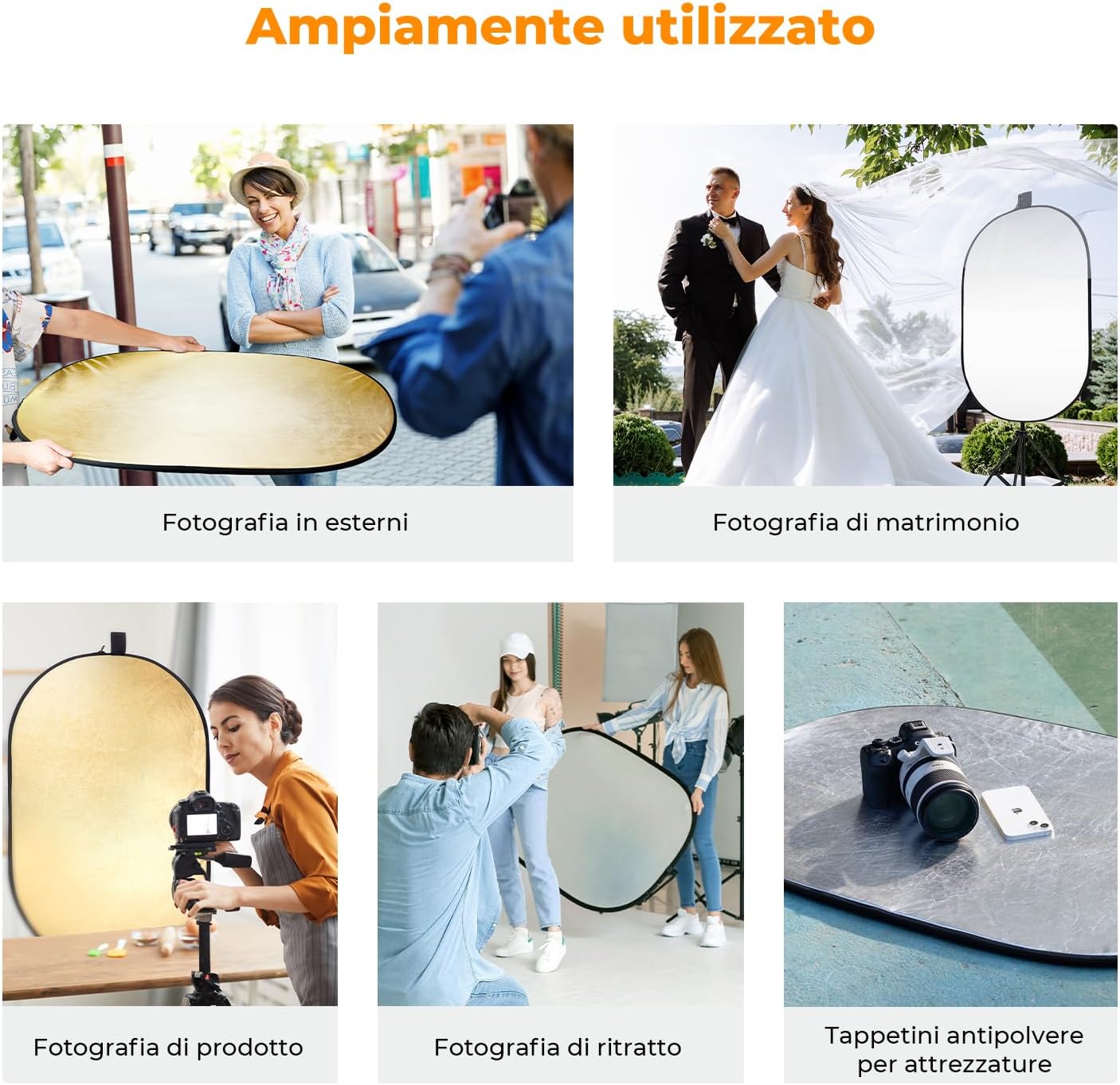 Detalle de K&F CONCEPT 5 in1 Riflettore fotografico 60x90cm