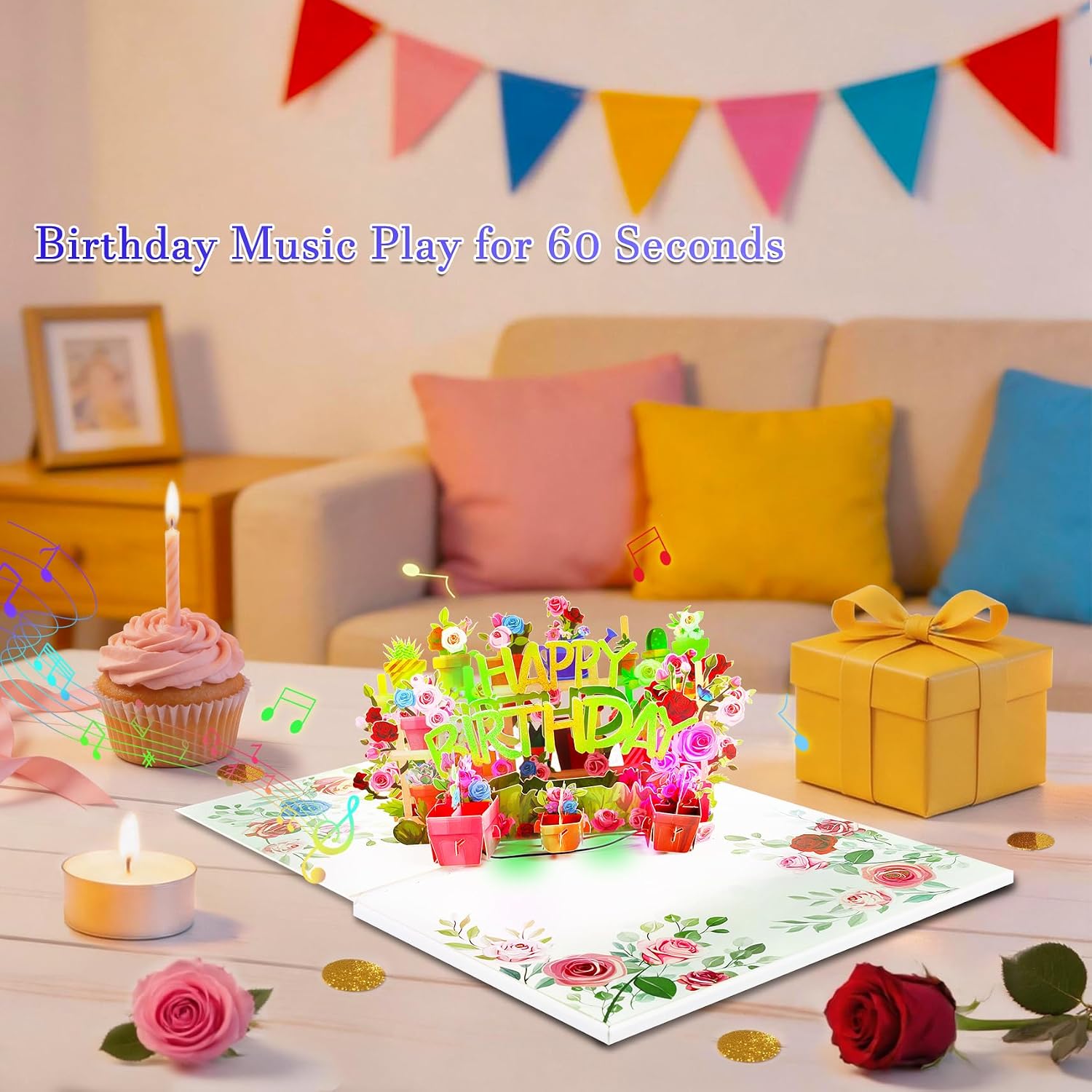 Detalle de Pop-Up Birthday Card with Music