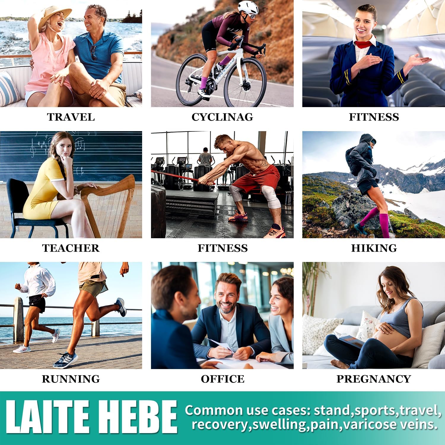 Thumbnail 6 de Compression Socks 3-Pack