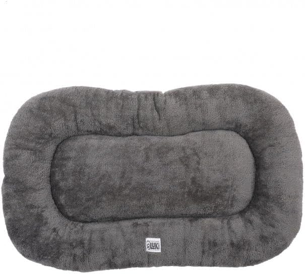 Detalle de Mon ami Luki Coussin ovale Lines anti-dérapant gris pour chien (XL)