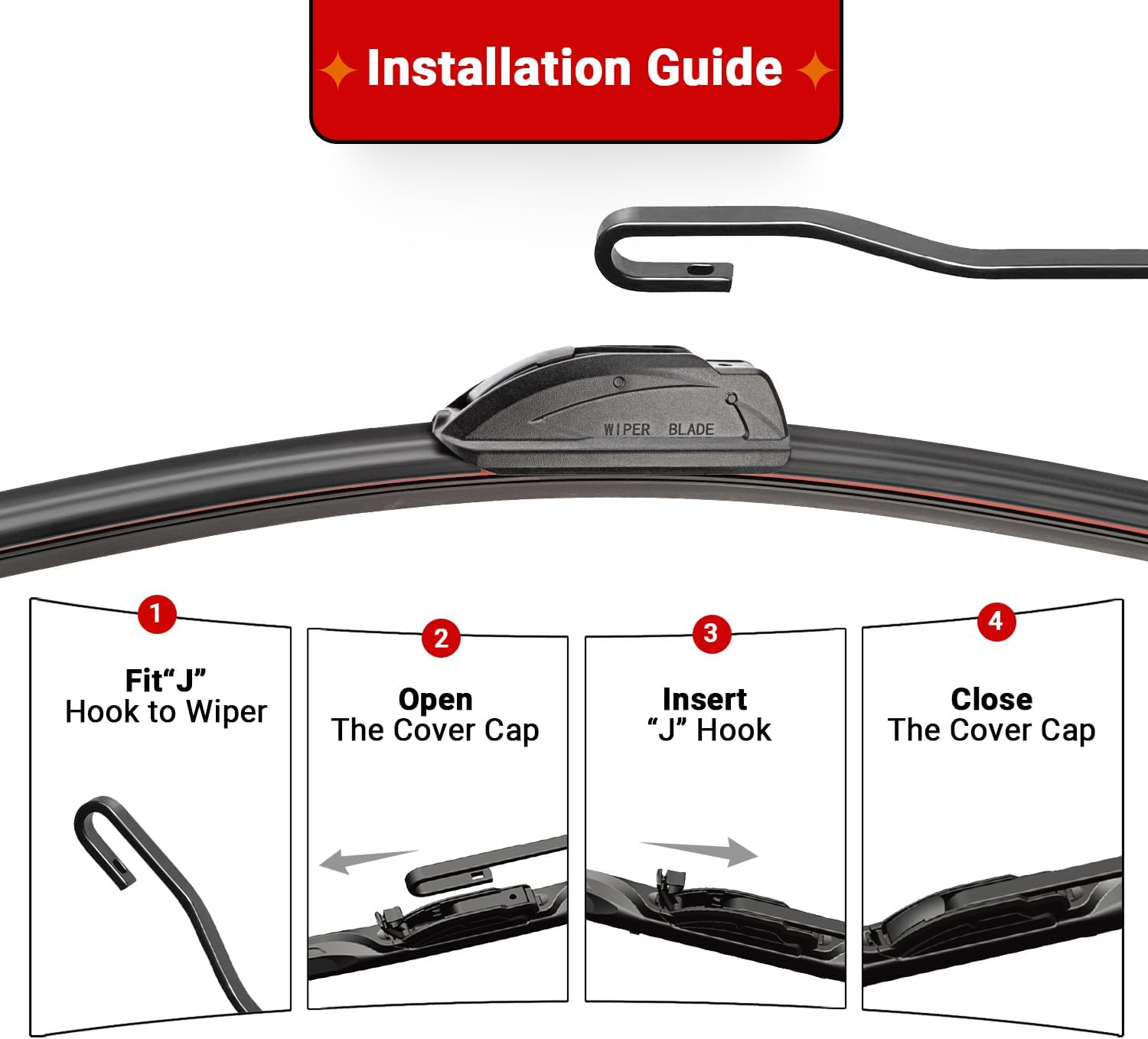 Thumbnail 3 de RAINTOK Windshield Wiper Blades Set 24