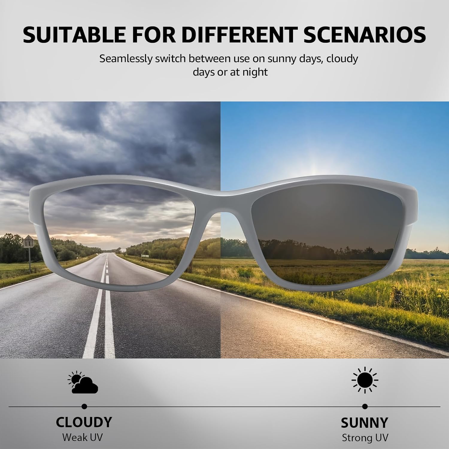 Thumbnail 2 de Photochromic running sunglasses UV400
