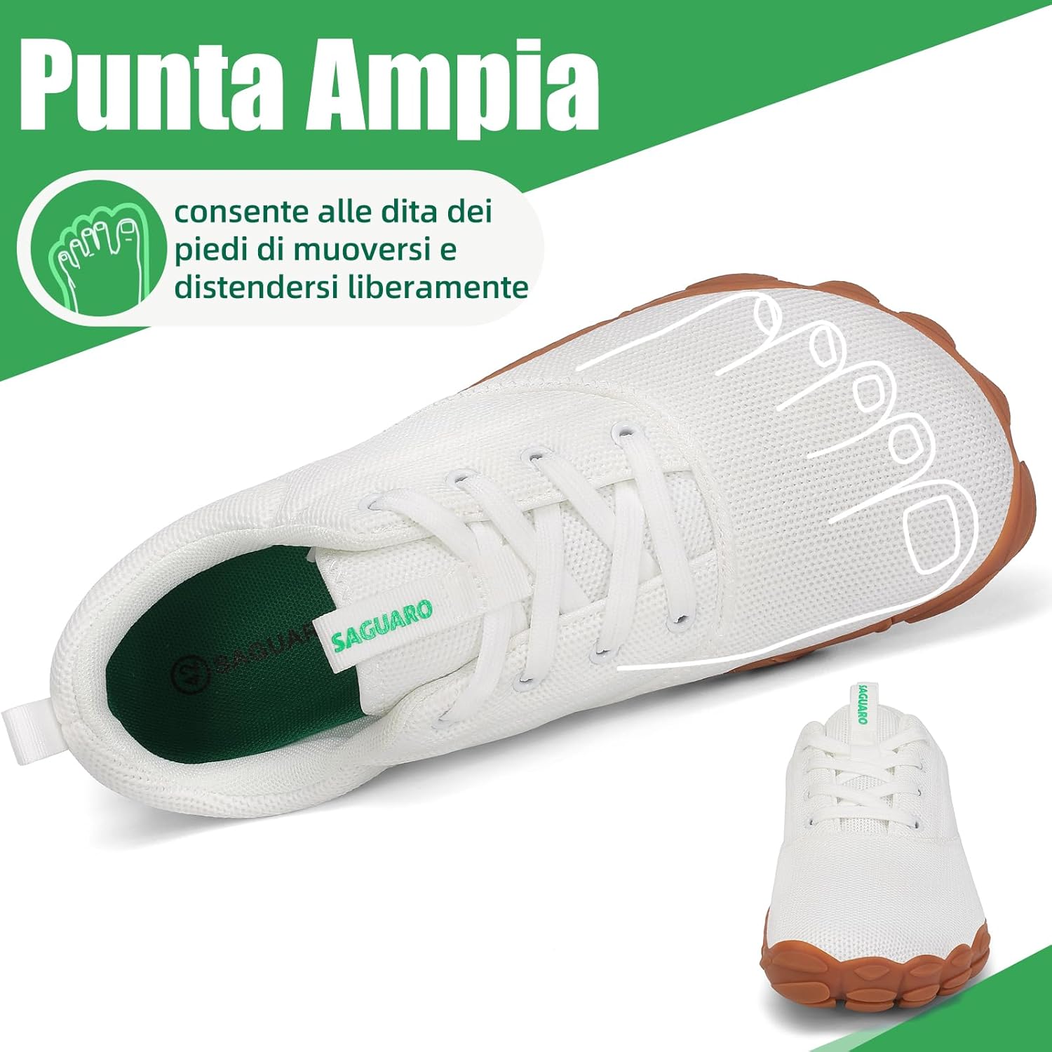 Thumbnail 1 de SAGUARO Unisex Scarpe Minimaliste: leggerezza, sensibilità al terreno e grip affidabile