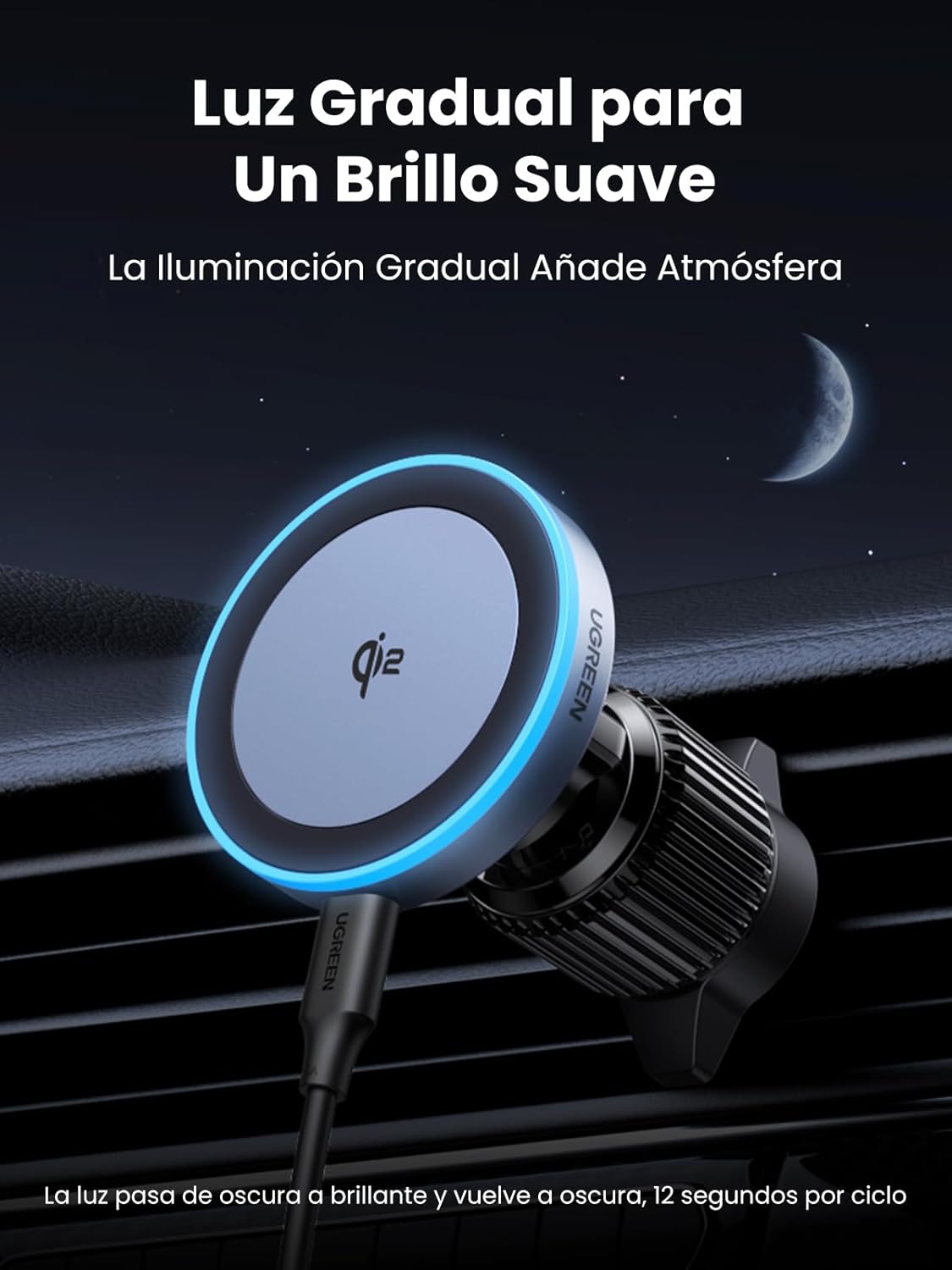 Thumbnail 6 de UGREEN Cargador Inalámbrico Coche Qi2 15W 🚗 Soporte Magnético