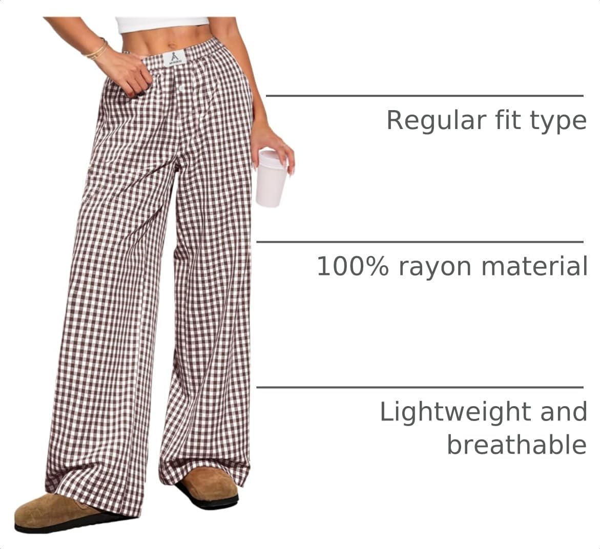 Detalle 2 de ANRABESS Gingham Pants 2026 ⚙