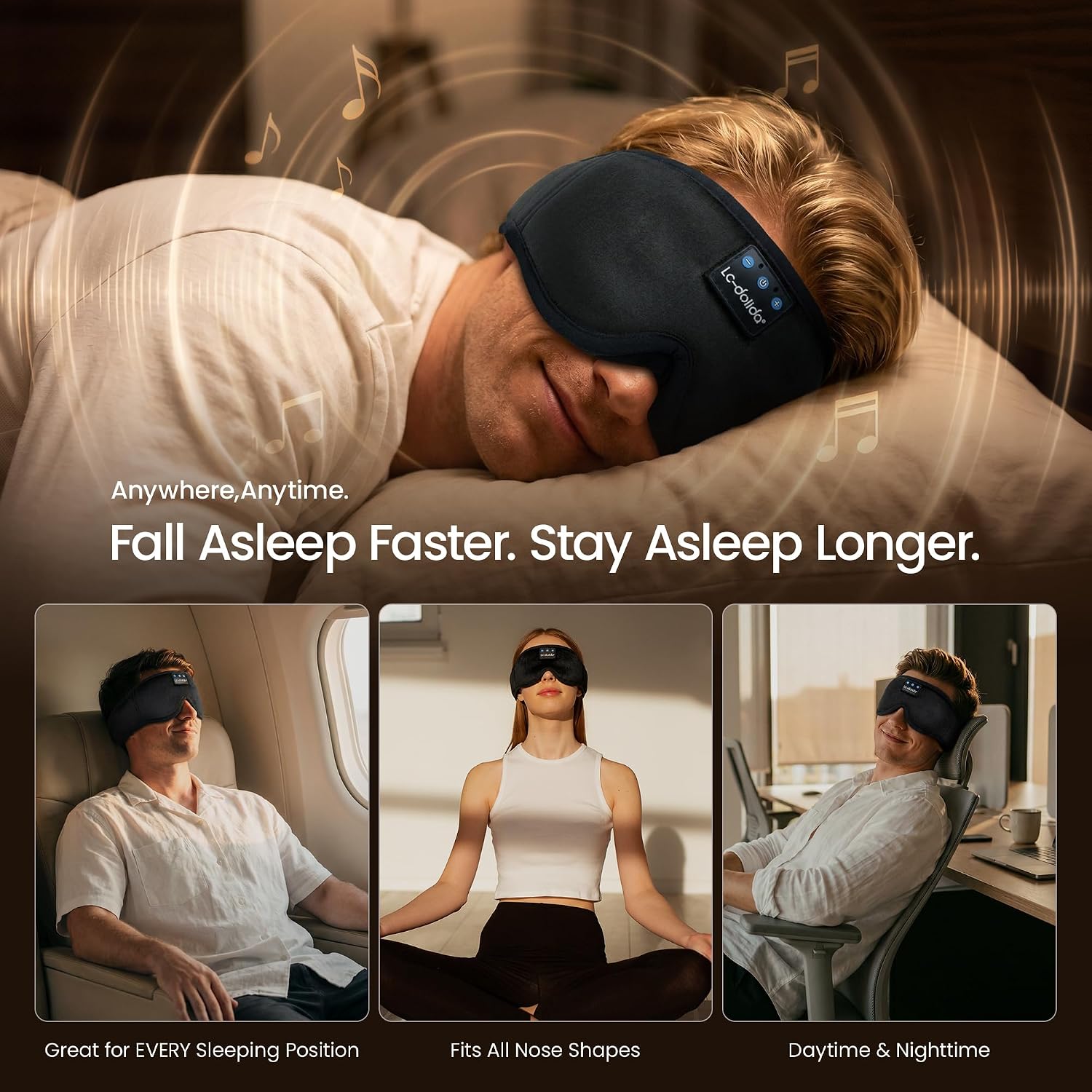 Thumbnail 6 de LC-dolida Bluetooth Sleep Mask 15 hrs