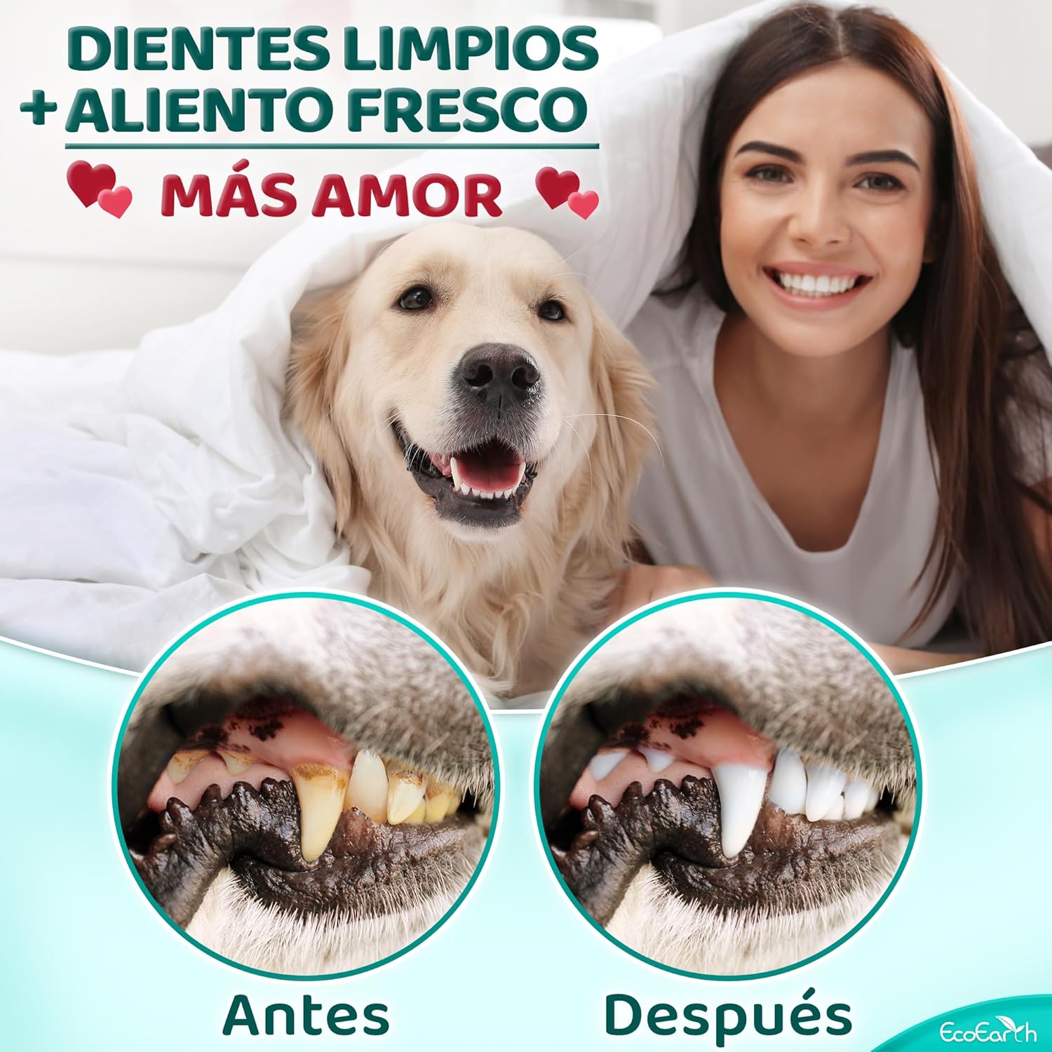Thumbnail 4 de EcoEarth Toallitas dentales mascotas 100 uds