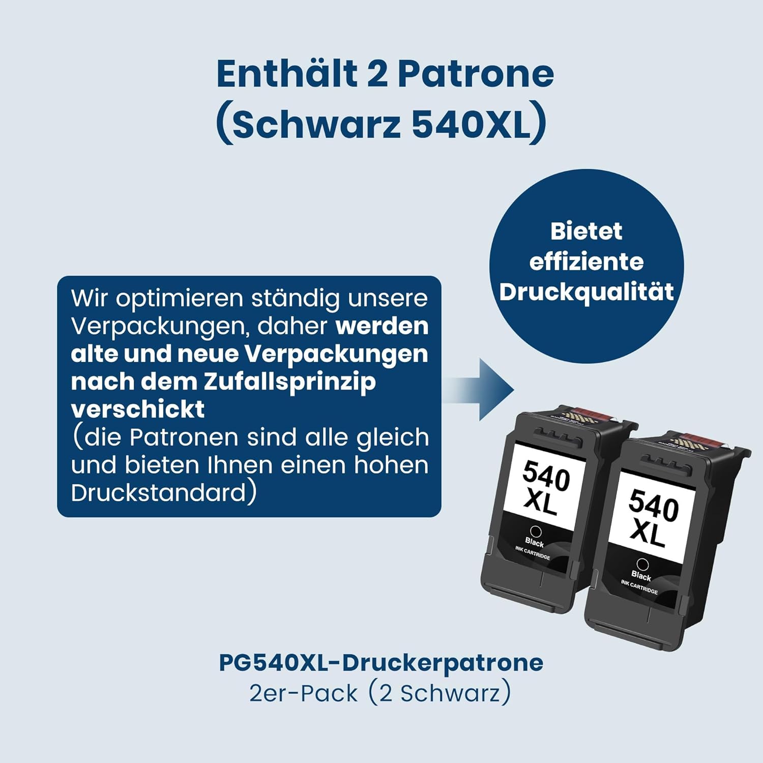 Thumbnail 1 de Washope PG540XL 540 XL Schwarz 2‑Pack 🖨️