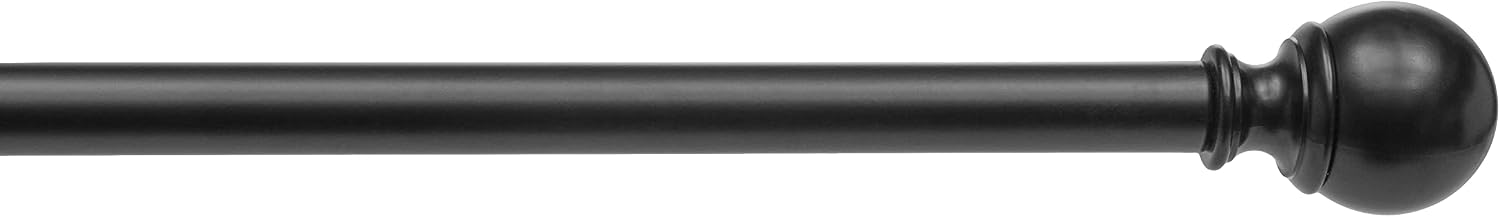 Thumbnail 3 de Amazon Basics karnisz 183–366 cm, metalowy, czarny, z okrągłymi końcówkami