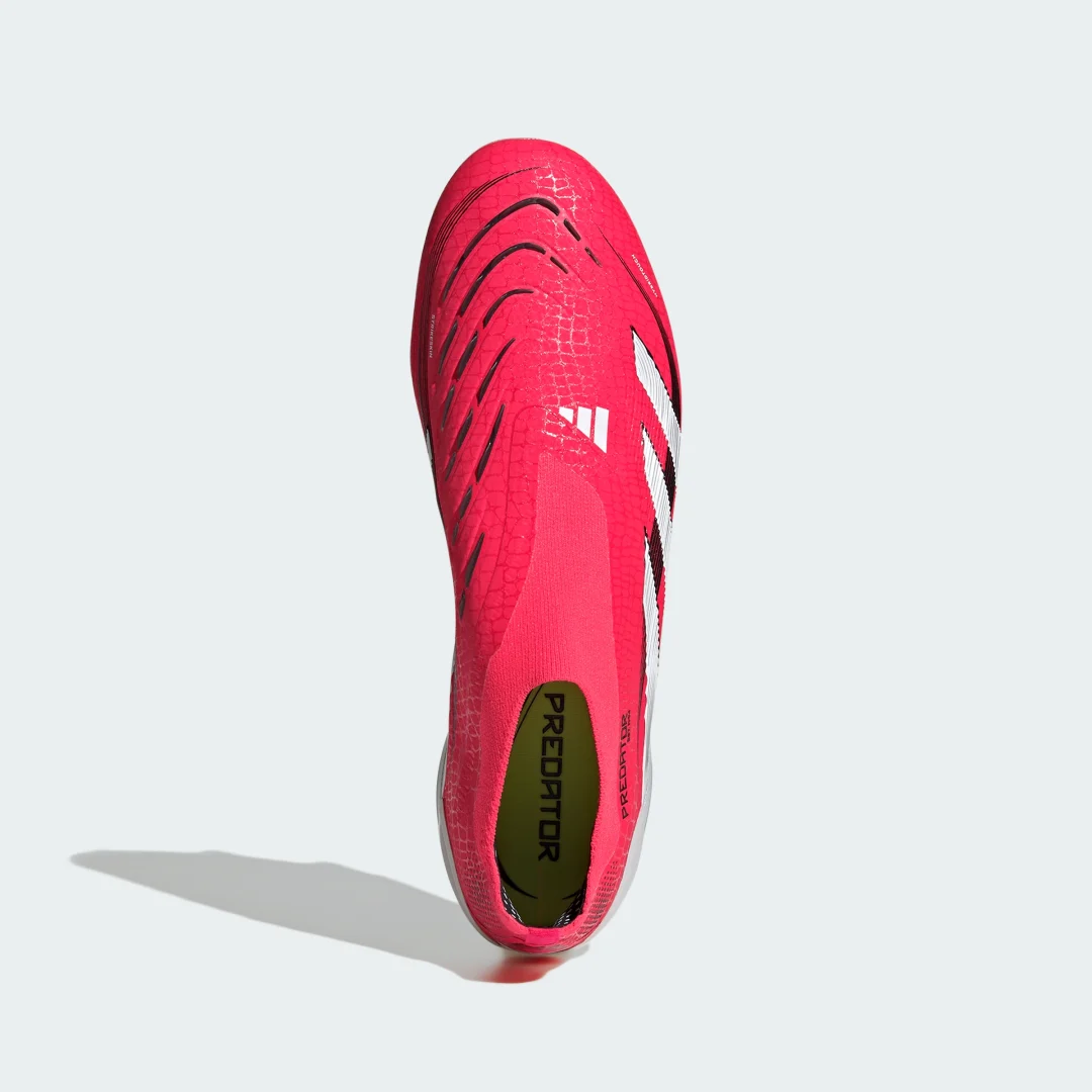 Detalle de Adidas Predator Elite Laceless para césped natural húmedo (rojo) - bota de fútbol