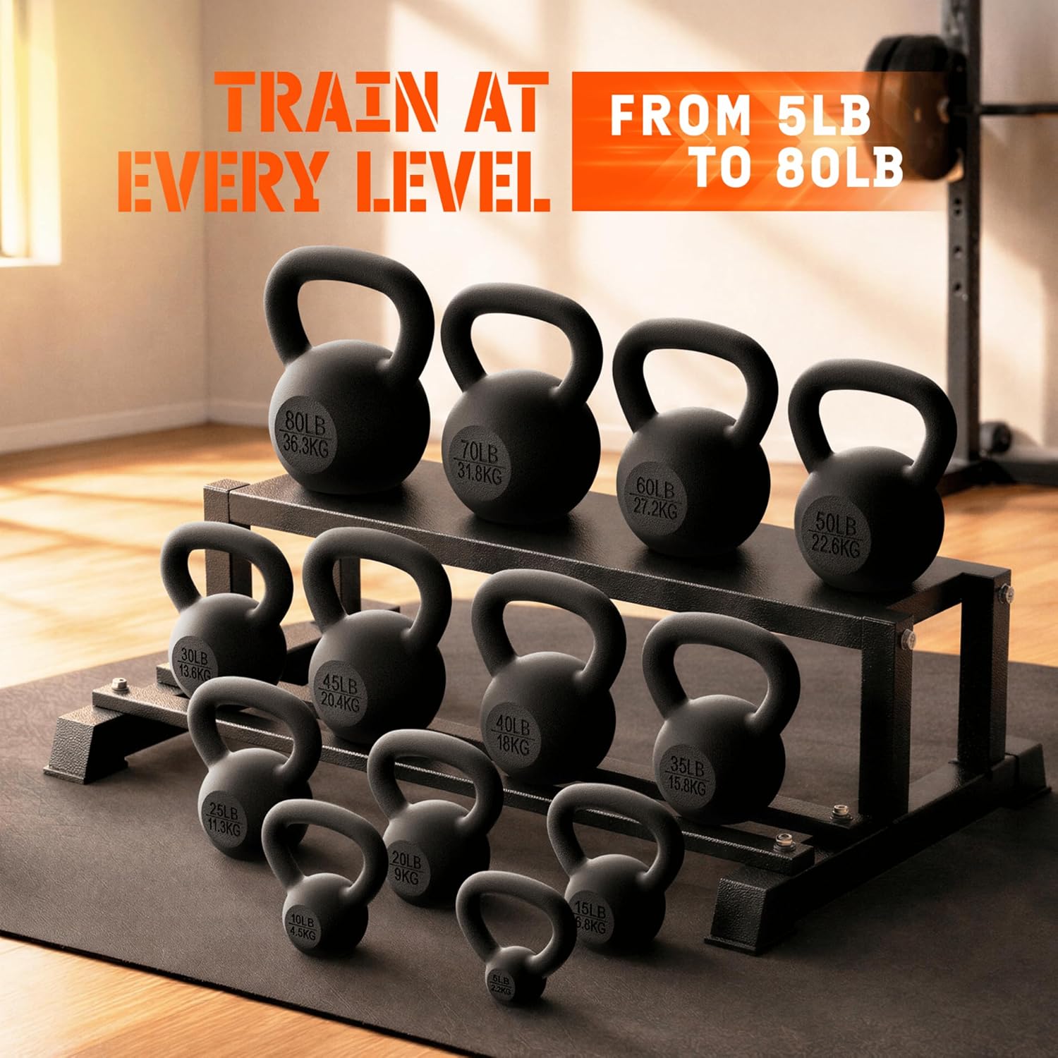 Detalle 1 de Yes4All Cast Iron Kettlebell