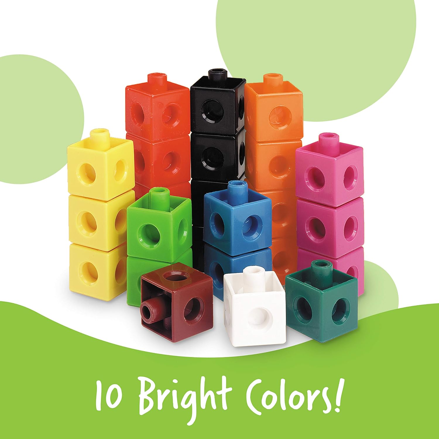 Detalle 2 de Learning Resources Cubi da incastrare (set da 100): blocchi multibase per aritmetica e movimento creativo