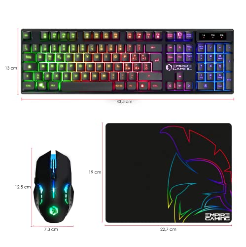Thumbnail 7 de EMPIRE GAMING Armor RF800 Wireless Keyboard & Mouse Combo IT Layout