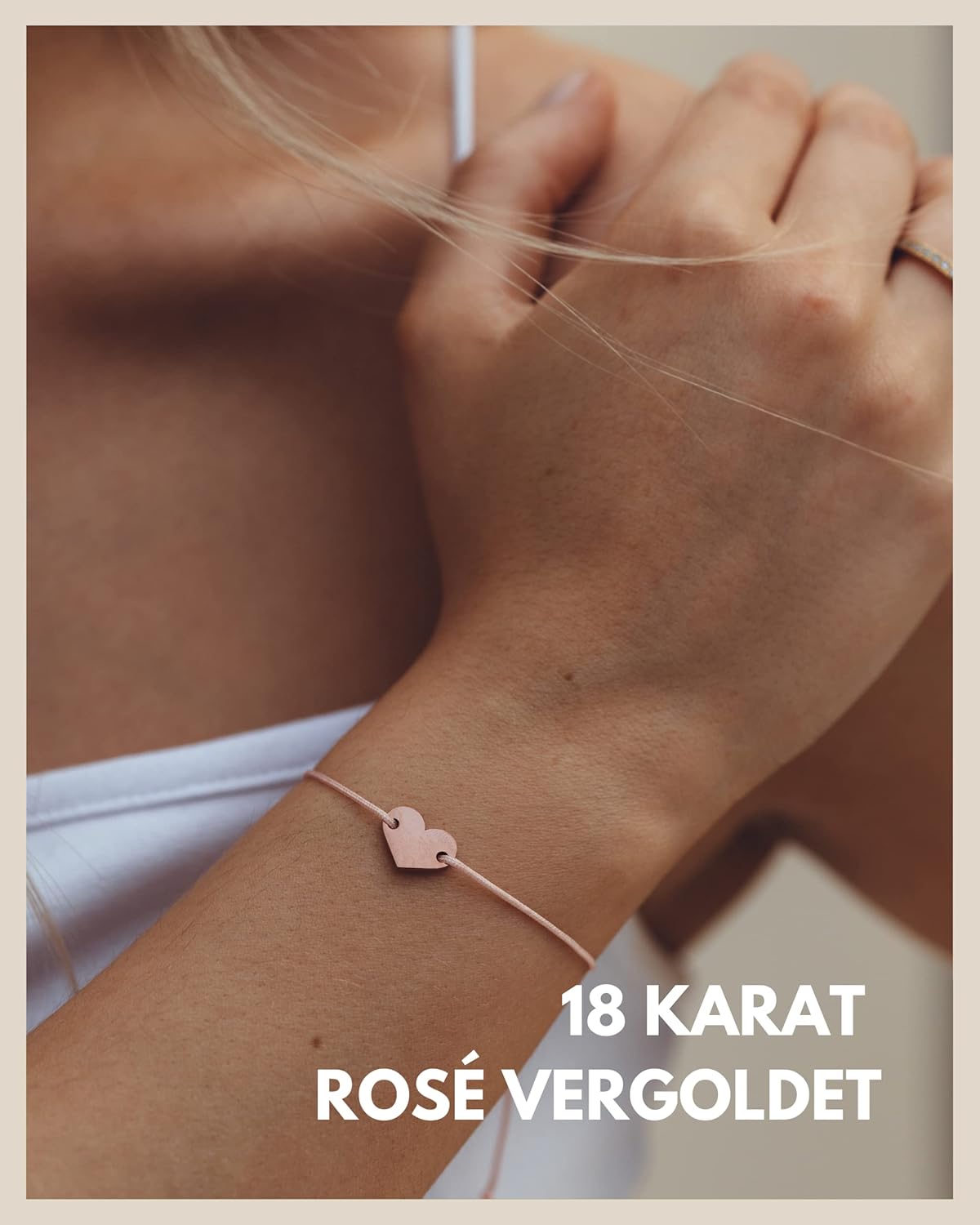 Detalle 1 de GD GOOD.designs Freundschaftsarmband Set 18K Rosegold