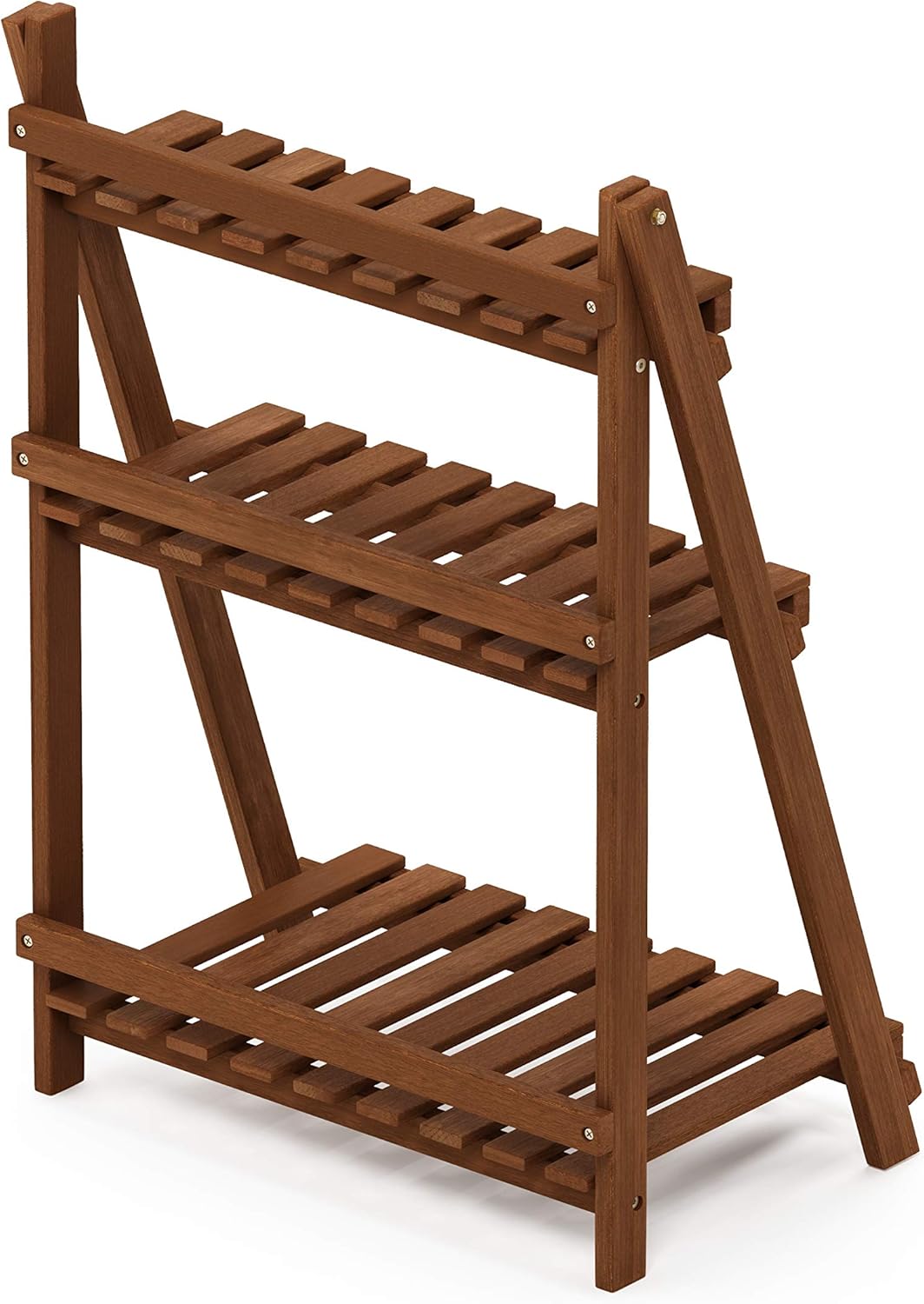 Thumbnail 6 de Furinno TIOMAN 3-Tier outdoor plant stand in natural Meranti wood