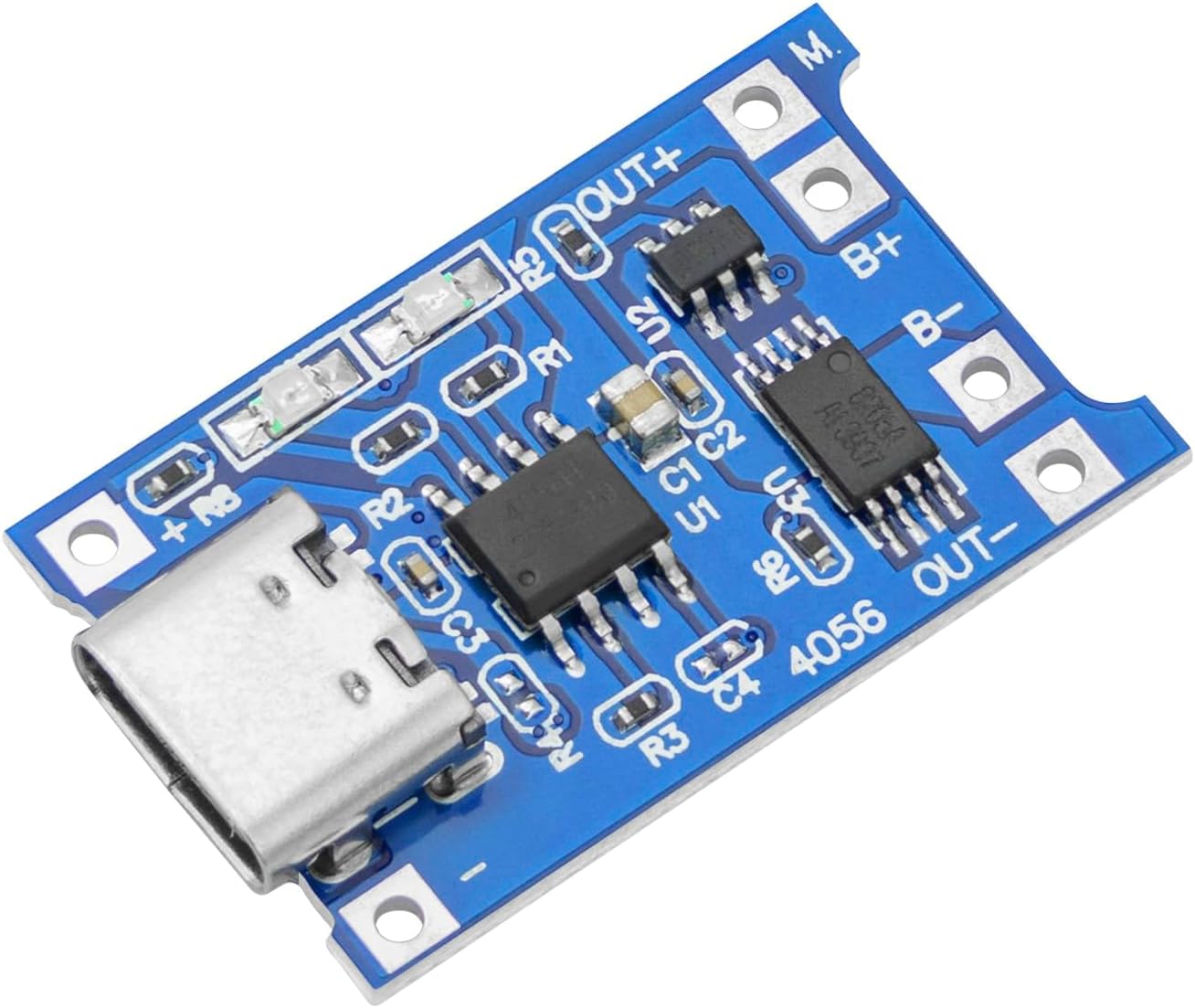 AZDelivery modulo di ricarica TP4056 con USB Type-C e protezione per singola cella Li-Ion/LiPo
