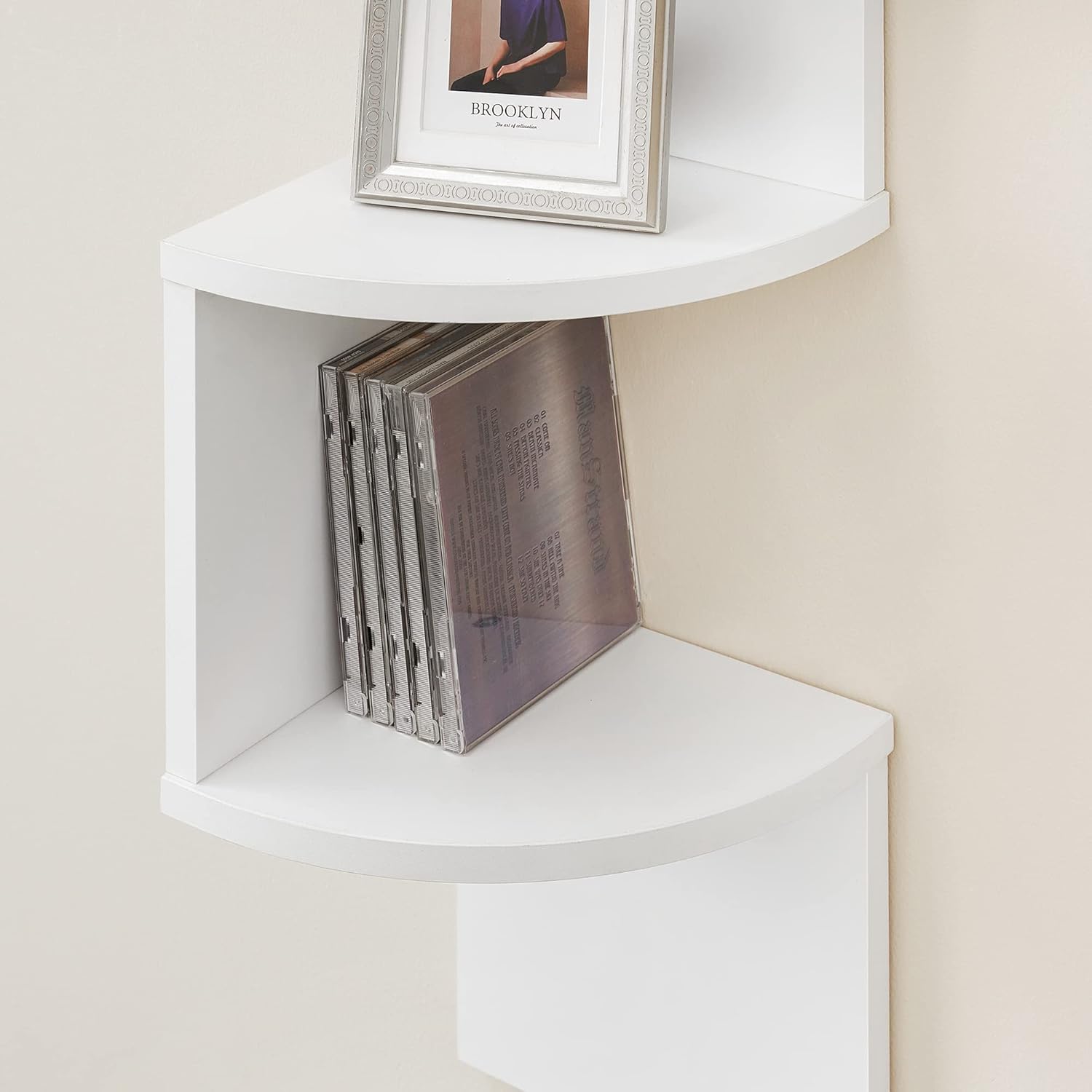 Thumbnail 5 de VASAGLE LBC72WT 5-tier corner shelf for decor
