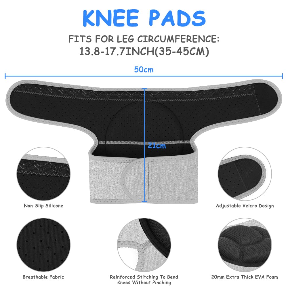 Detalle 2 de flintronic F1EU-4161650 kniebeschermers met 20 mm EVA-schuim, maat L
