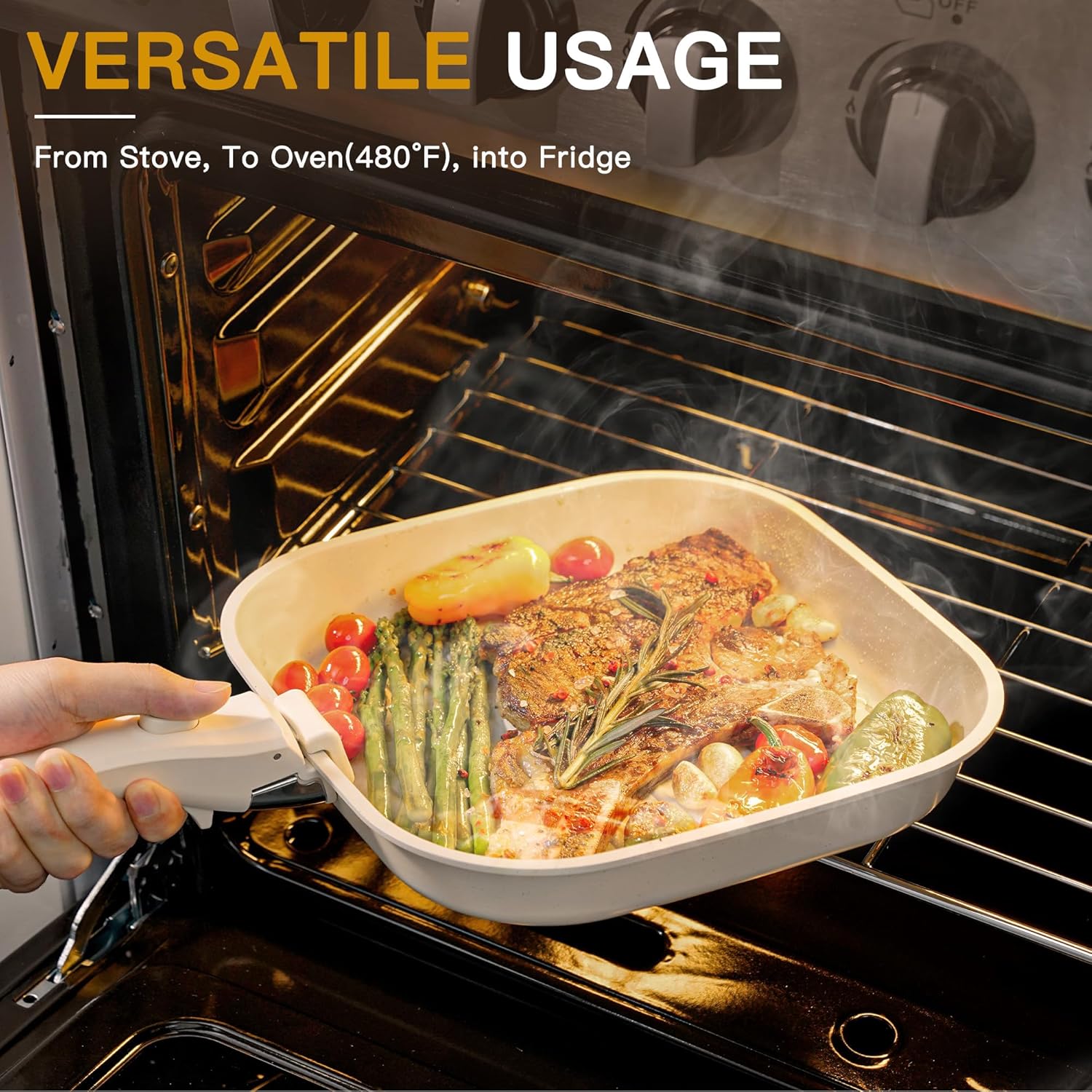 Detalle de Astercook 23 Pc Ceramic Cookware Set
