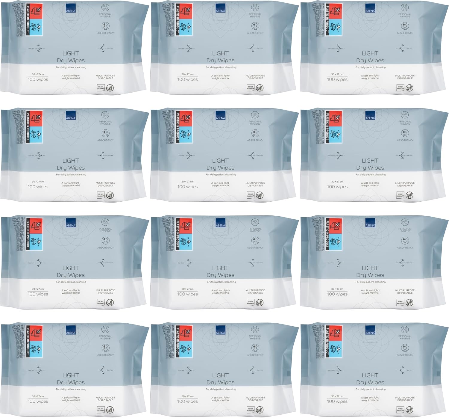 Detalle de ABENA Light Dry Wipes 1200 wipes