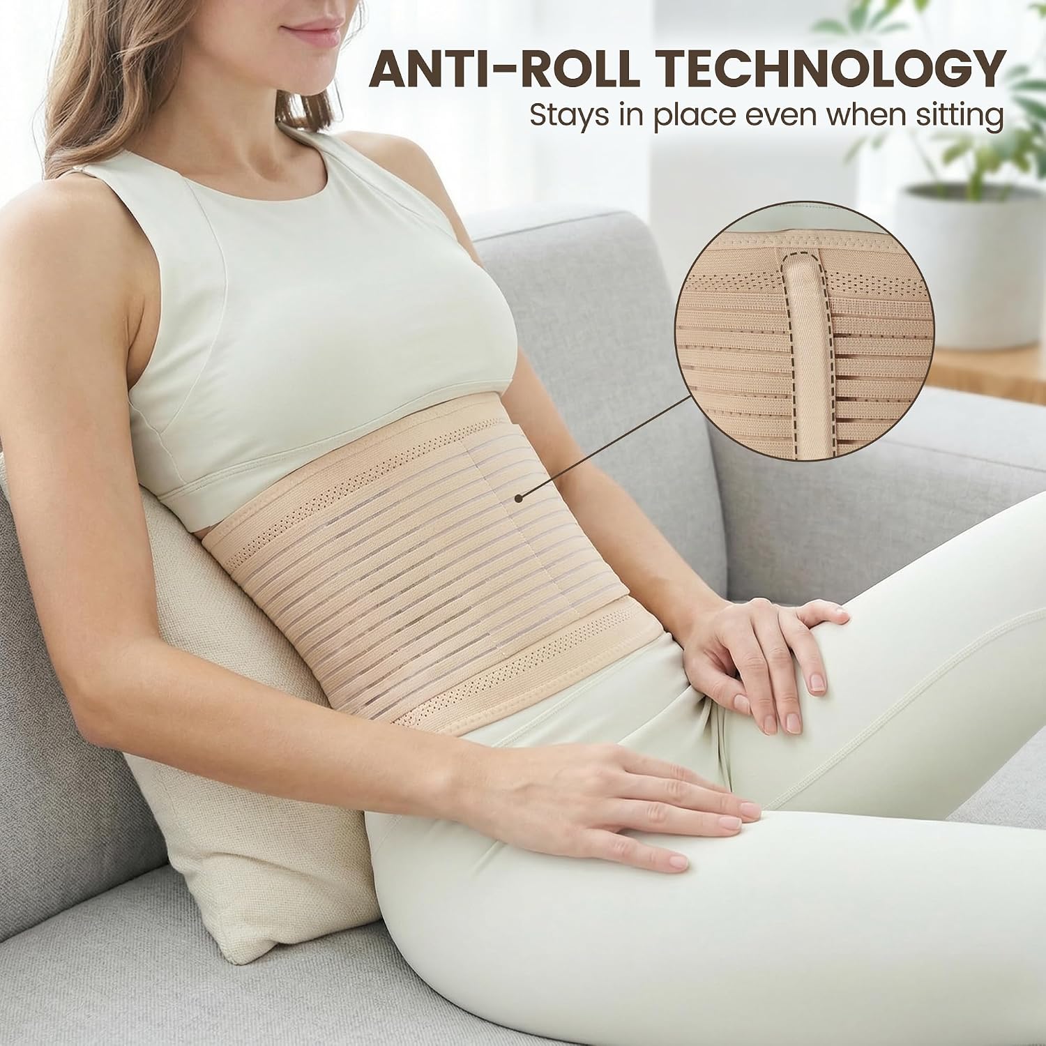 Thumbnail 5 de Trendyline Postpartum Belly Wrap for Women – C-section recovery compression belt & abdominal binder