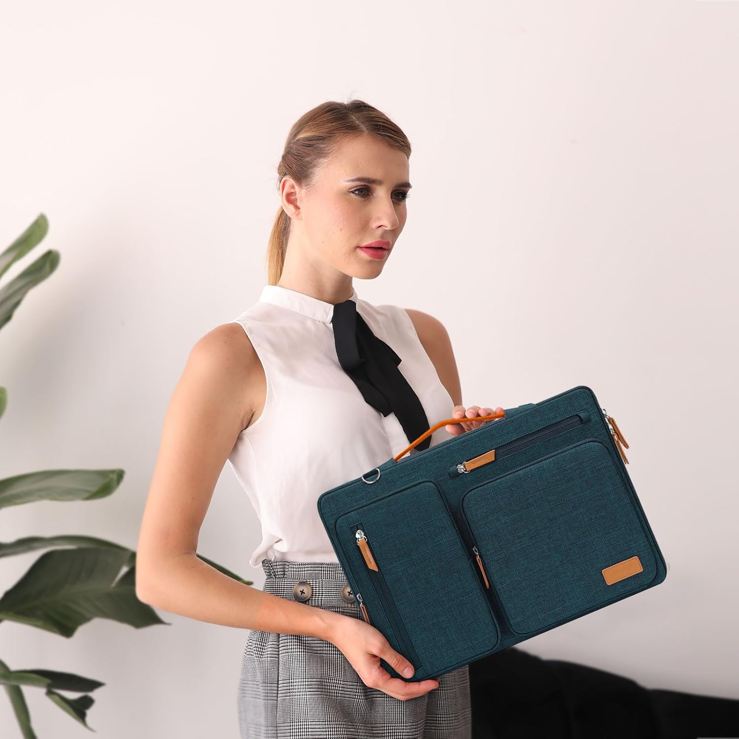Thumbnail 1 de MOSISO 360 Protective Laptop Shoulder Bag (17–17.3 inch) Teal Green