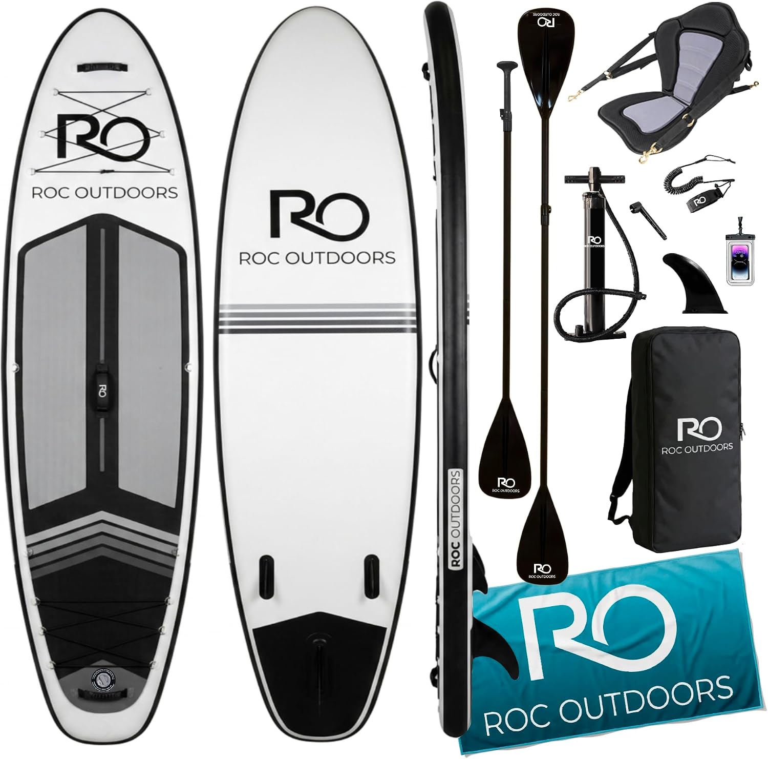 Detalle de Roc 10'6" Inflatable Stand Up Paddle Board with Premium Accessories