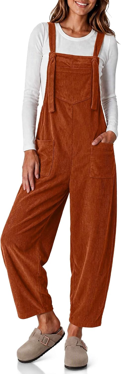 Ekouaer Women's Corduroy Overalls