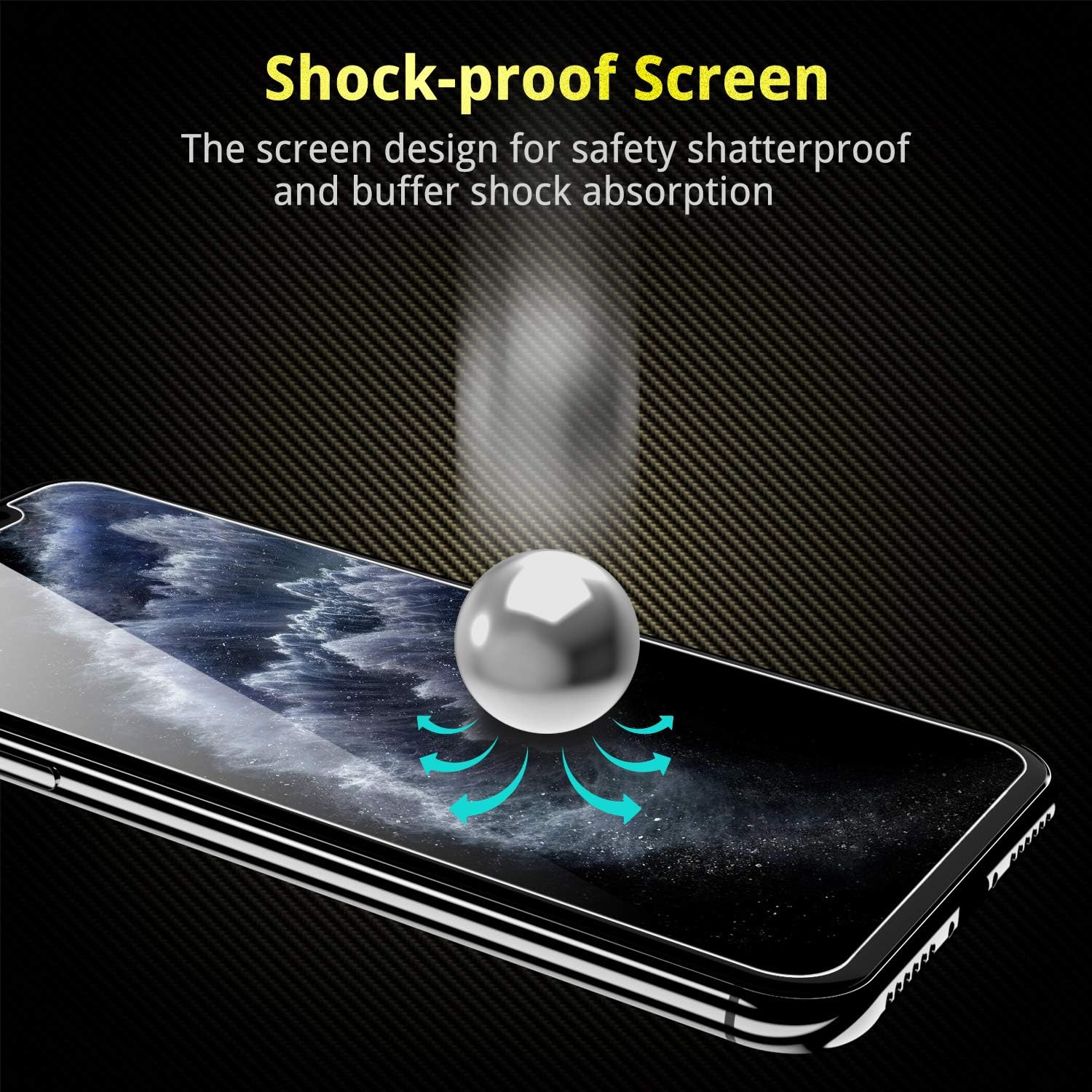 Detalle de UNBREAKcable 3-Pack Screen Protectors for iPhone 11 Pro Max / XS Max