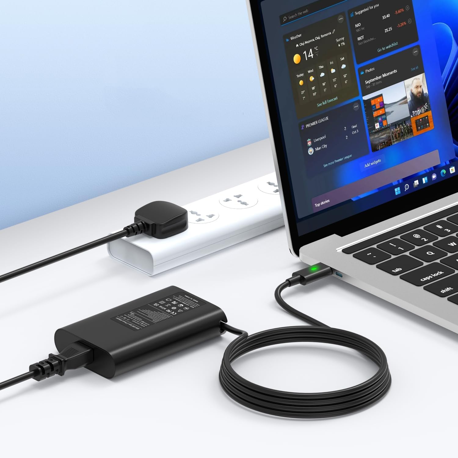 Detalle de 65W USB-C Laptop Charger for HP Spectre x360 and More (VUOHOEG)