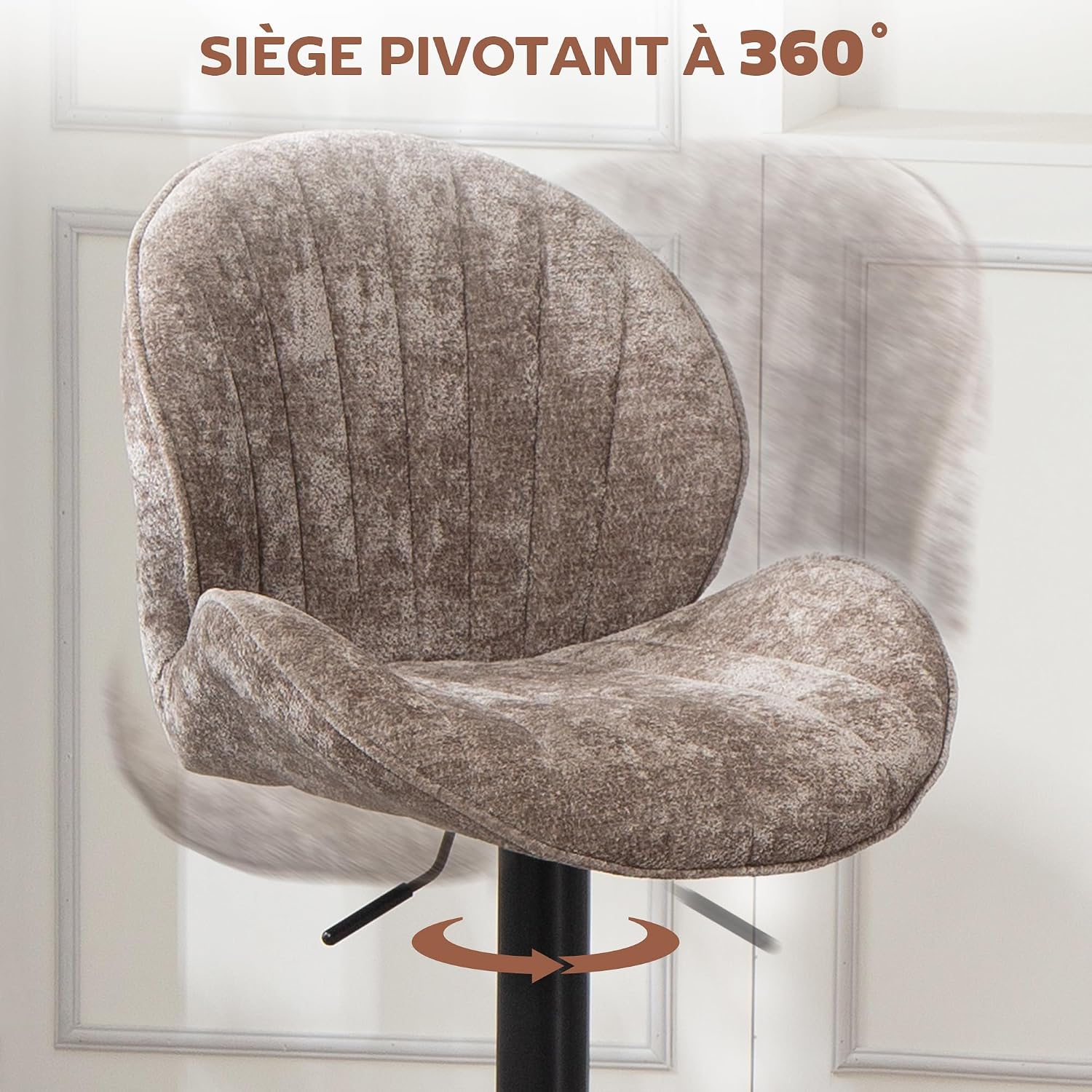 Thumbnail 4 de HOMCOM tabourets coquille réglables 62–83 cm