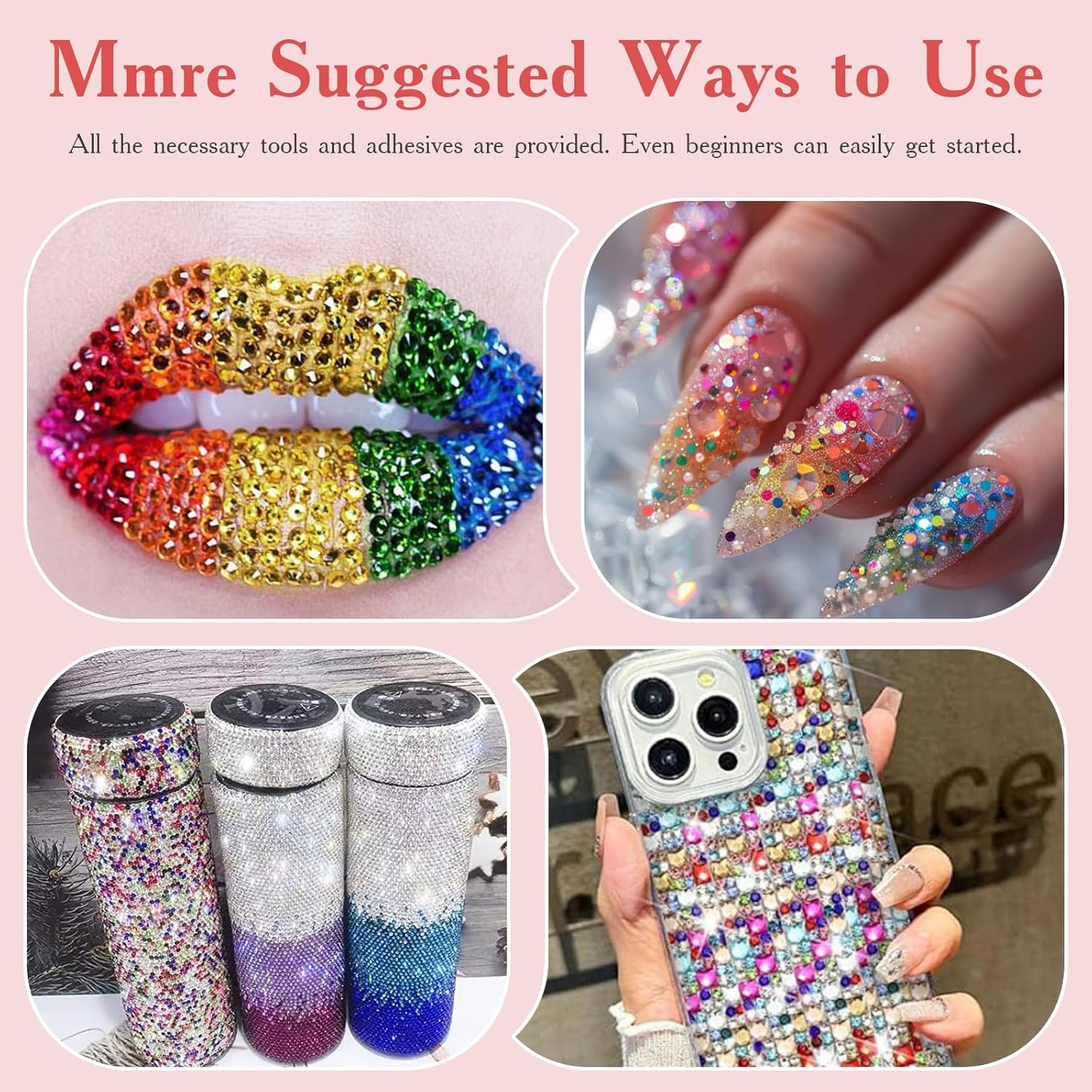 Thumbnail 6 de 80000Pcs Bedazzling Kit with 3mm Rhinestones – 42 Colors Resin Gems for Nails, Crafts & DIY