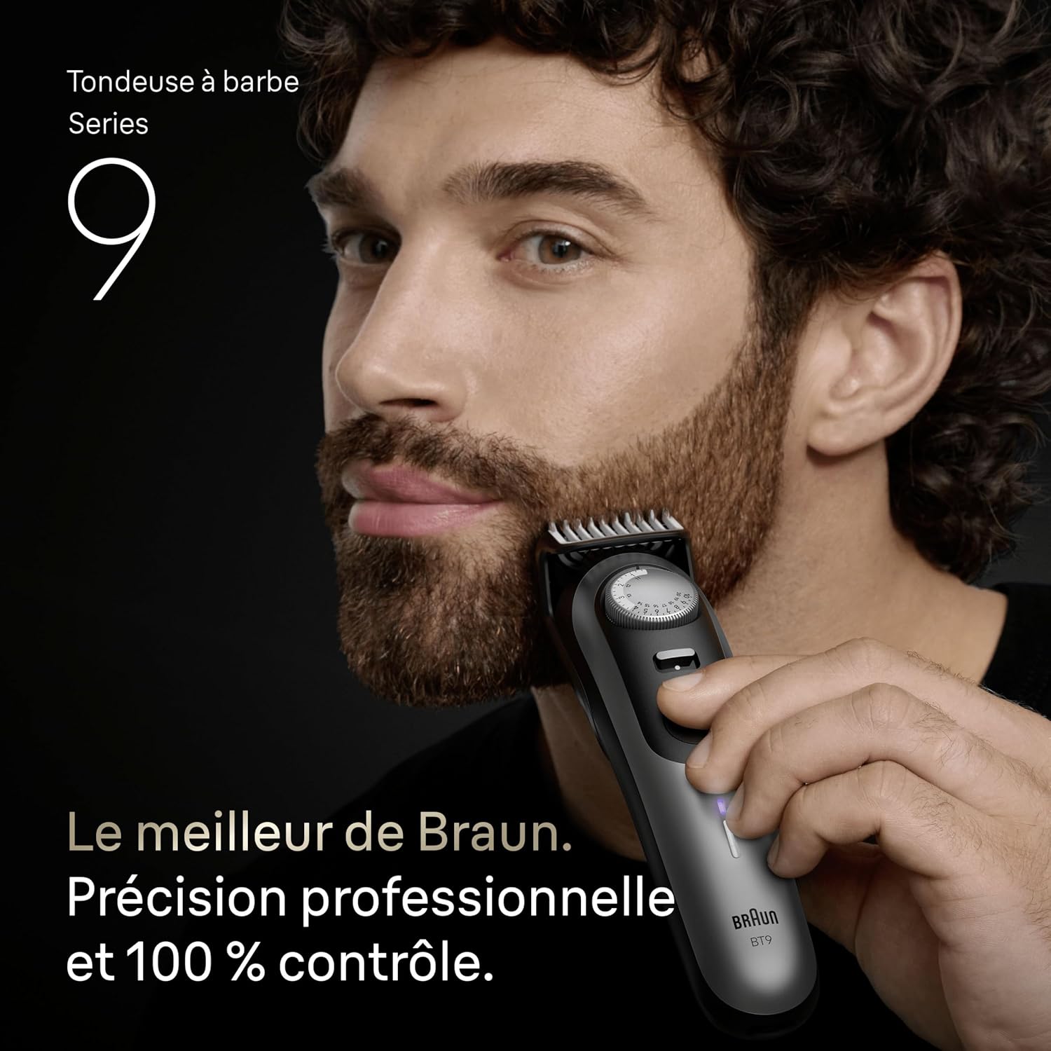 Detalle 2 de Braun BT9520 Series 9 tondeuse à barbe 180 min