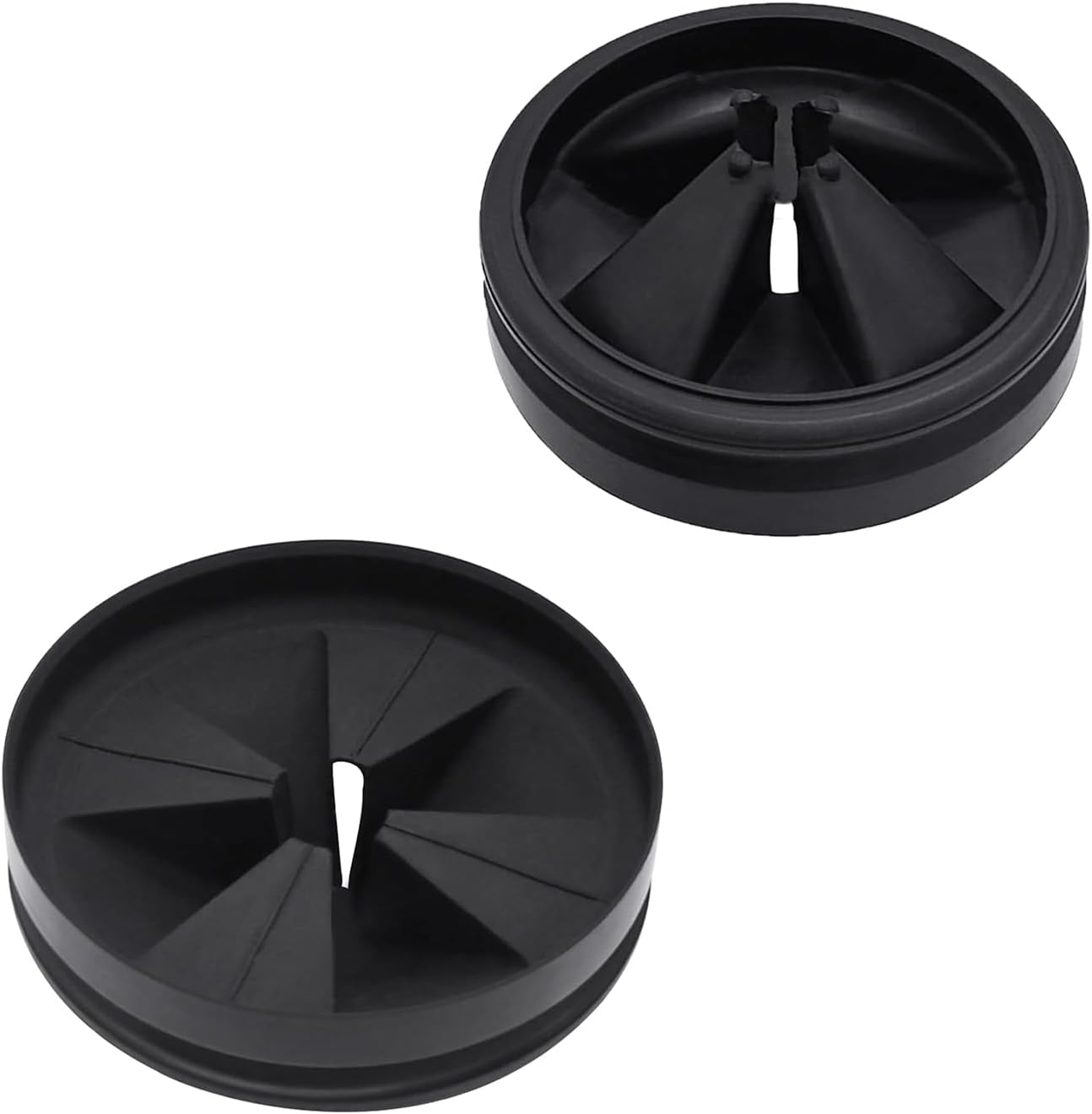 Detalle de Zwelocy QCB-AM Garbage Disposal Splash Guards, 3 3/8-Inch Rubber, 2-Pack