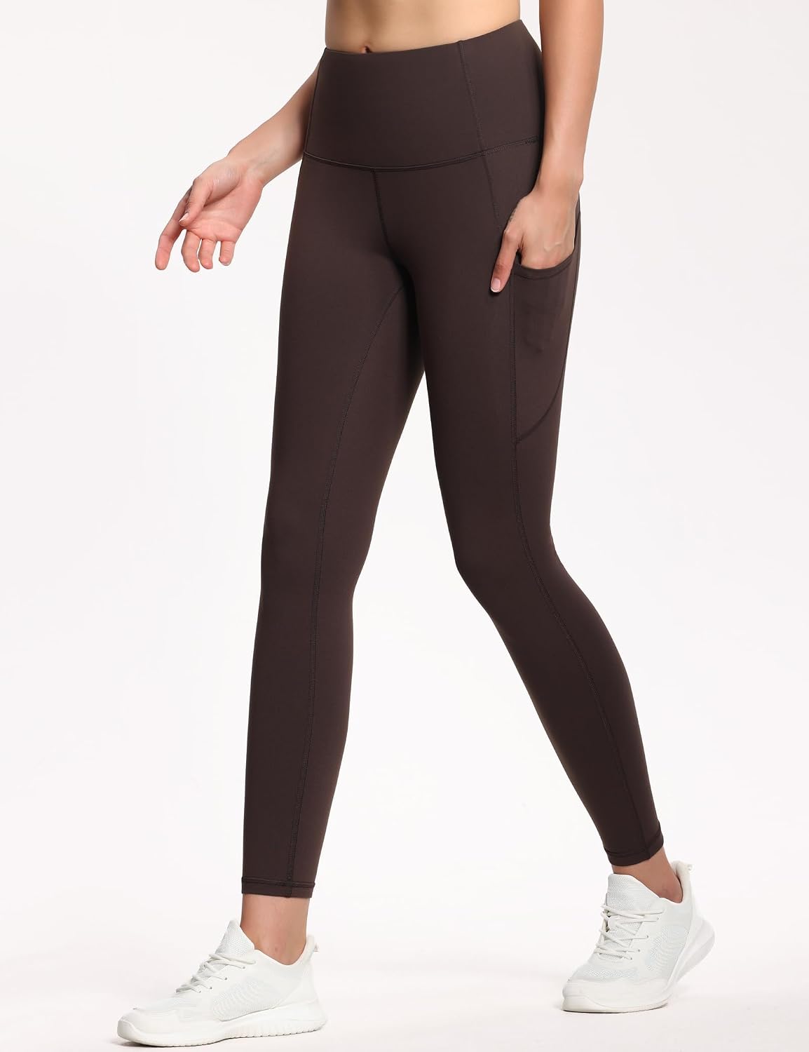 Thumbnail 1 de THE GYM PEOPLE Thick High Waist Yoga Pants with Pockets – Tummy Control Workout Leggings for Women