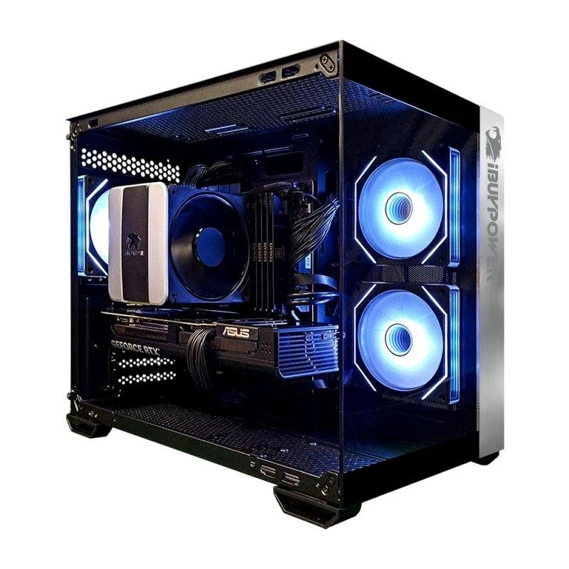Detalle de IBUYPOWER Fighter Pure Plus sobremesa con AMD Ryzen 7 5700X, 32GB RAM, SSD 1TB y RTX 5070