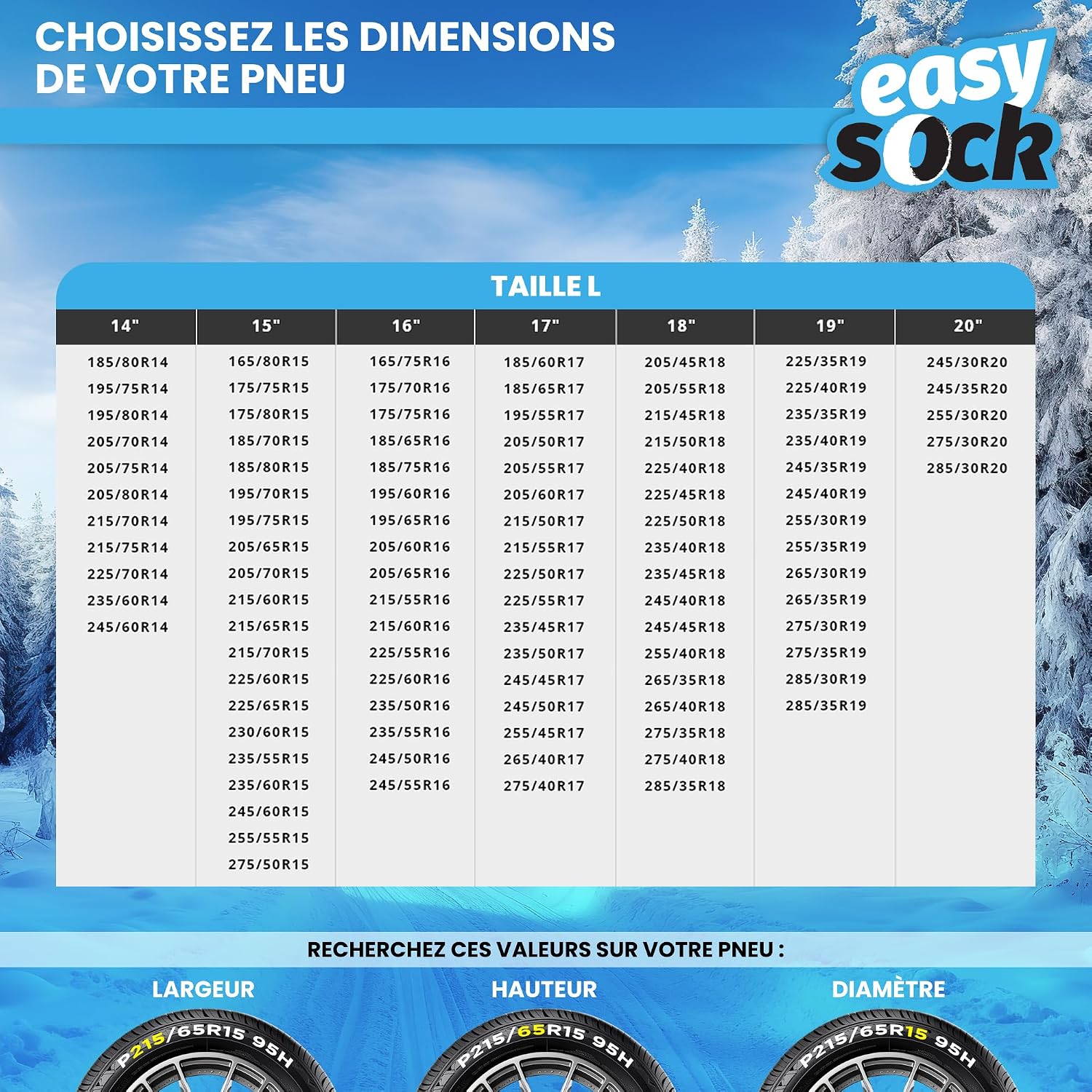 Thumbnail 6 de Easysock EASYSOCKS.L Chaîne Neige Textile, Taille L