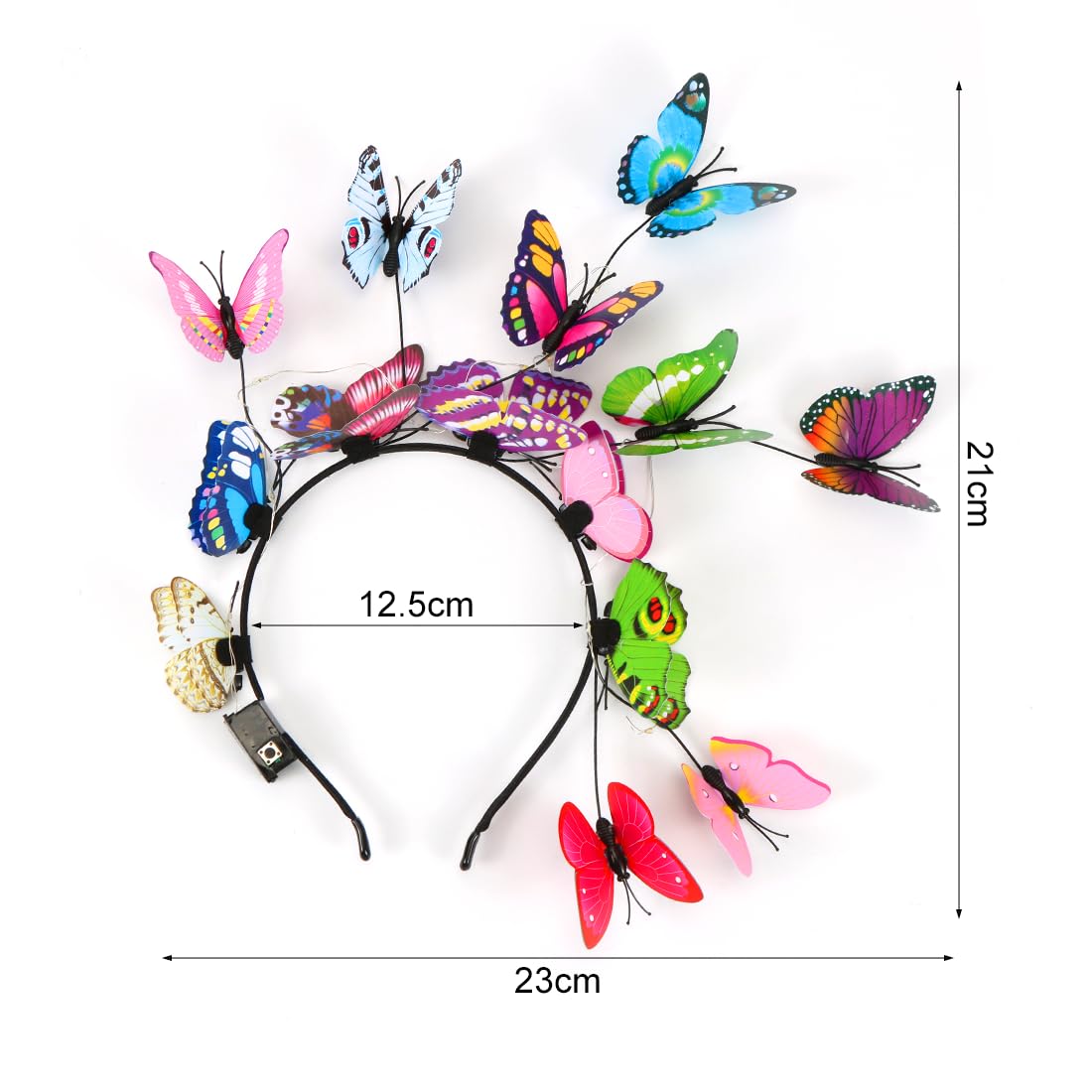 Thumbnail 1 de Schmetterling Haarreif Leuchtend 🎀