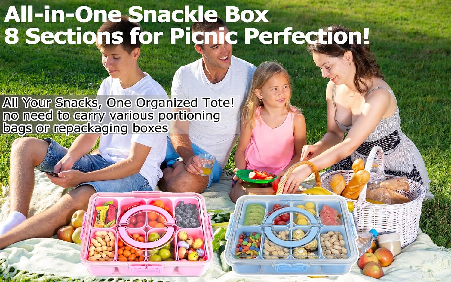 Thumbnail 1 de Snackle Box Snack Tray, 8 Compartments
