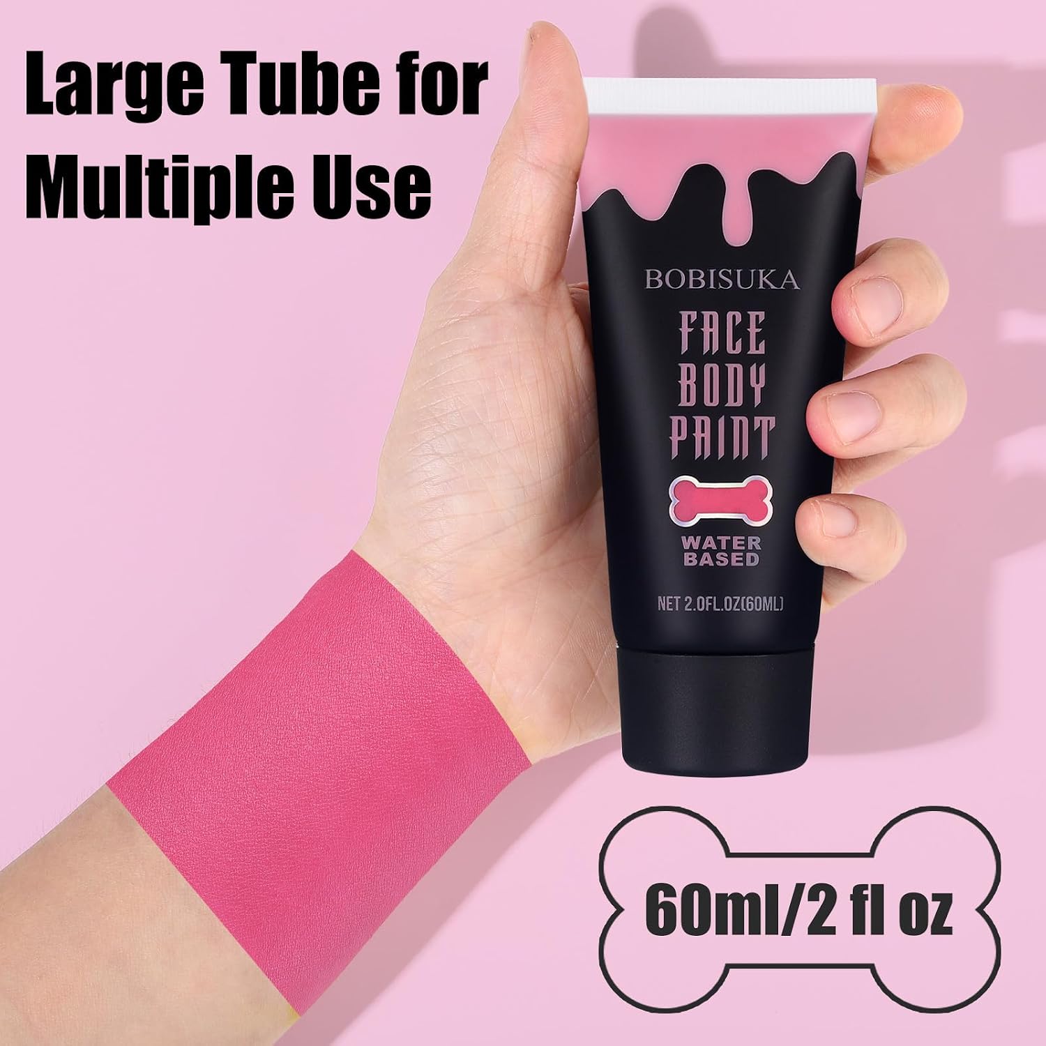 Detalle 2 de BOBISUKA Pink Face and Body Paint, Water-Based, Washable 18-Color Set