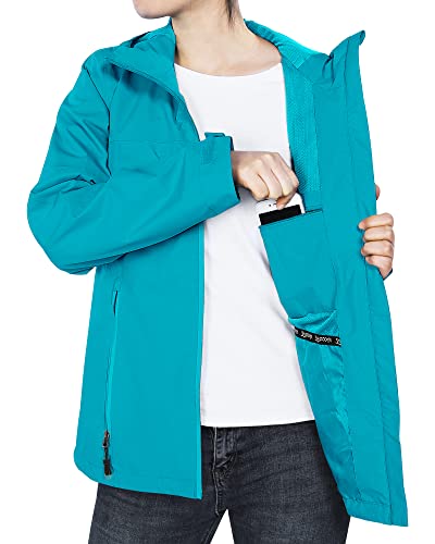Detalle de 33,000ft Regenjacke Damen – Wasserdicht, atmungsaktiv und vielseitig einsetzbar