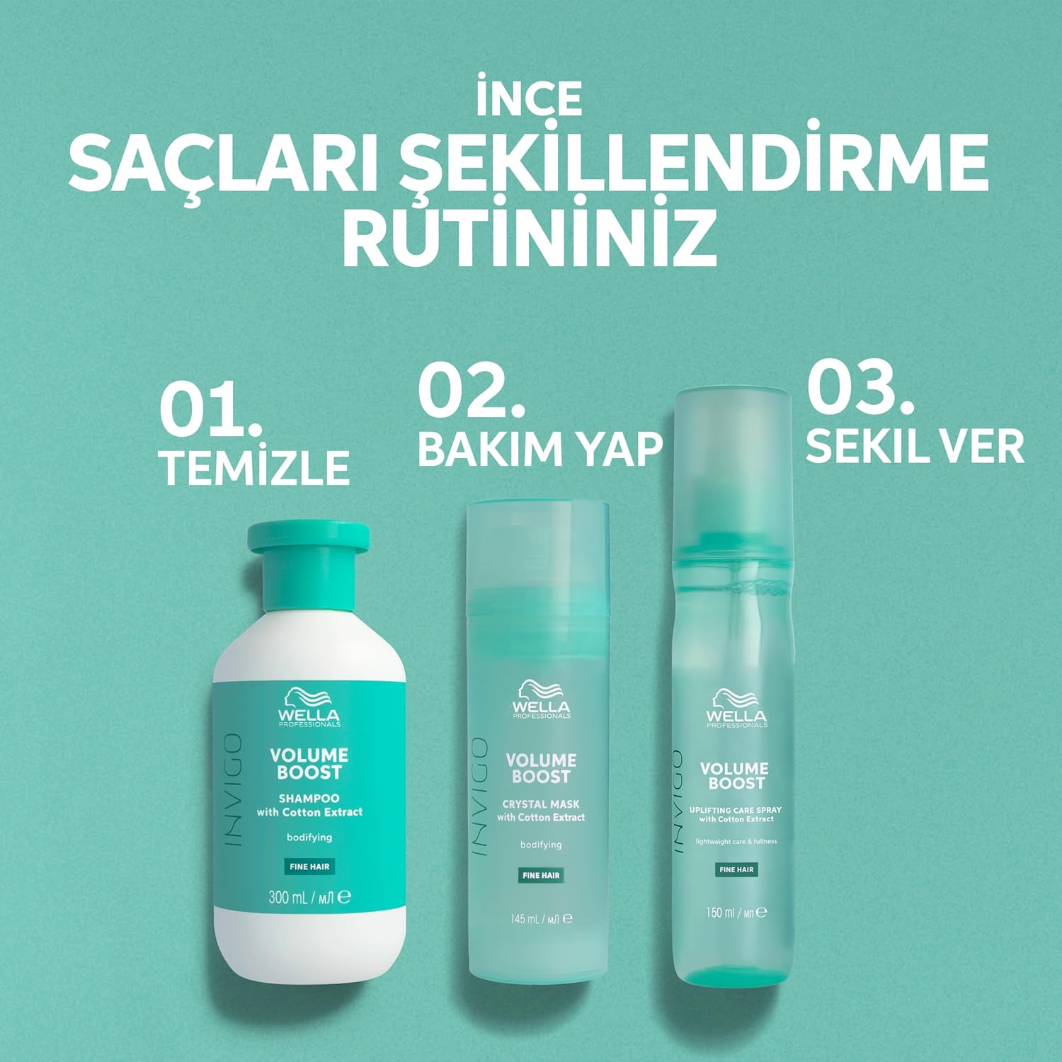 Thumbnail 2 de Wella Professionals INVIGO Volume Boost Bodifying Shampoo 300 ml, shampoo volumizzante per capelli normali e fini