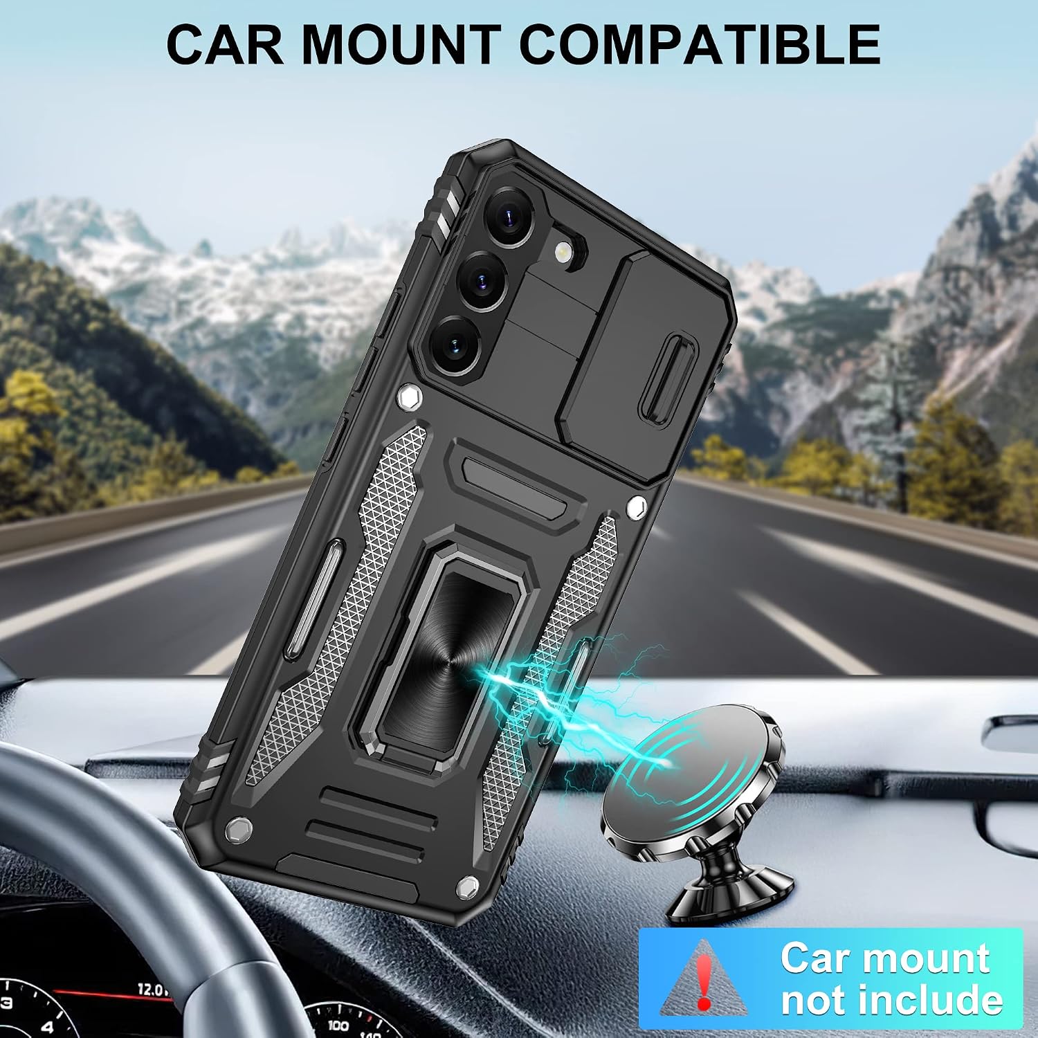 Detalle de Samsung S22 Plus case with ring kickstand