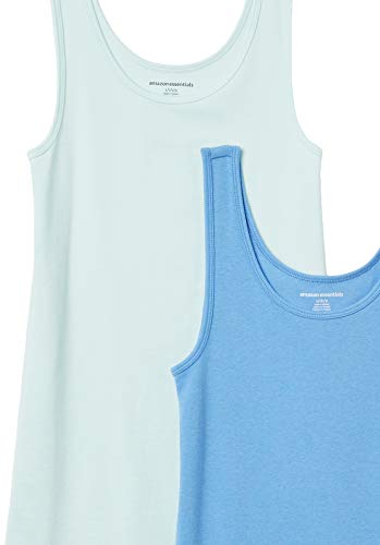 Thumbnail 8 de Amazon Essentials Camiseta de Tirantes Entallada para Mujer (Pack 2) – Azul Agua / Azul Francés, XS