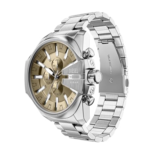 Thumbnail 2 de Diesel Mega Chief Slim DZ4702 48mm Silver-Tone Stainless Steel Watch