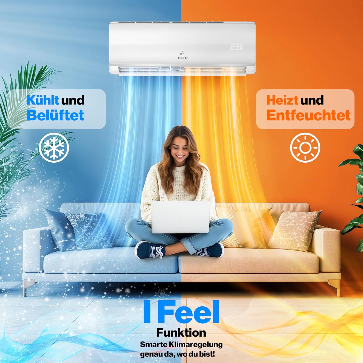 Thumbnail 3 de KESSER® Split Klimaanlage 9000 BTU WLAN