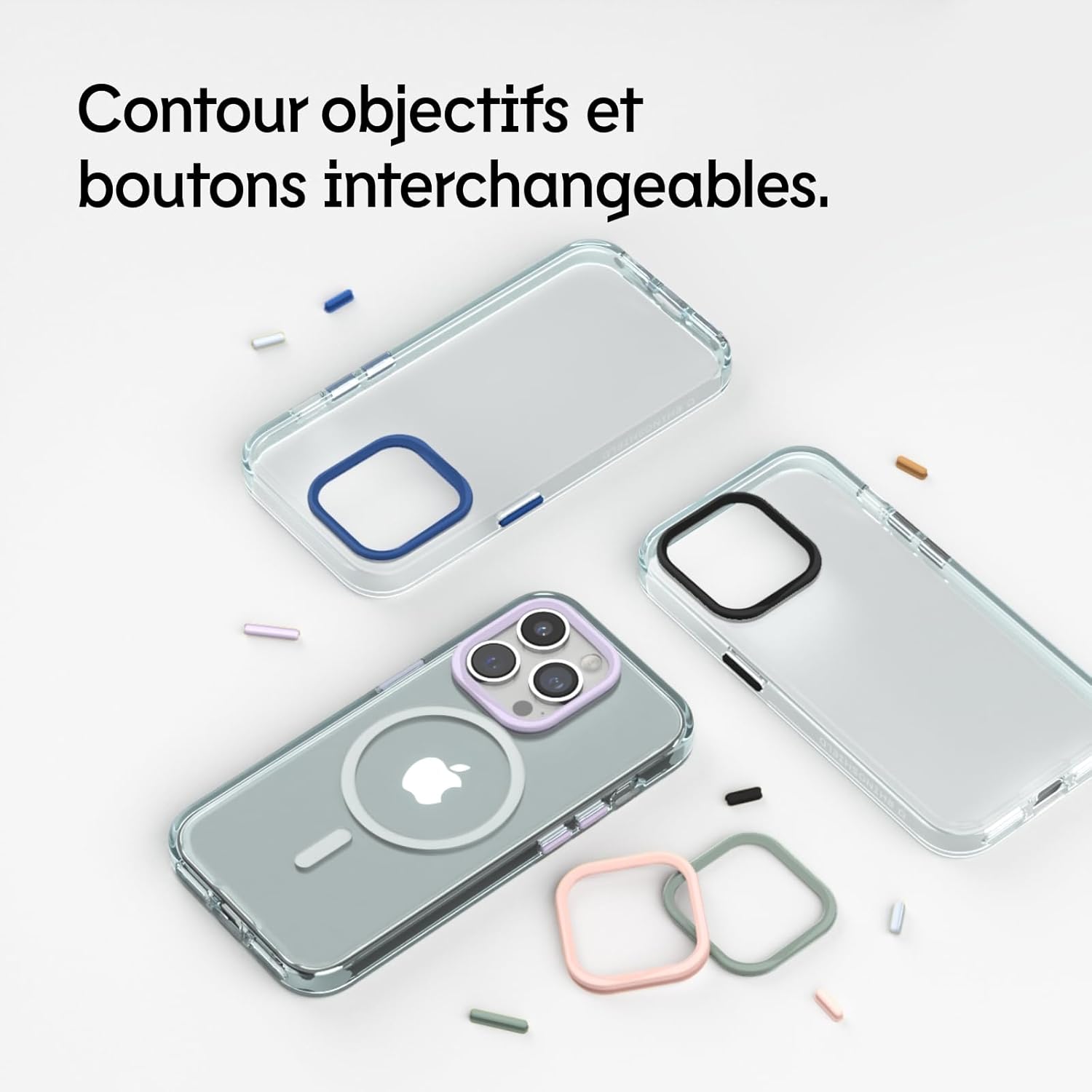 Thumbnail 5 de RhinoShield Coque transparente compatible MagSafe pour iPhone 15 – protection anti-chocs et anneau personnalisable