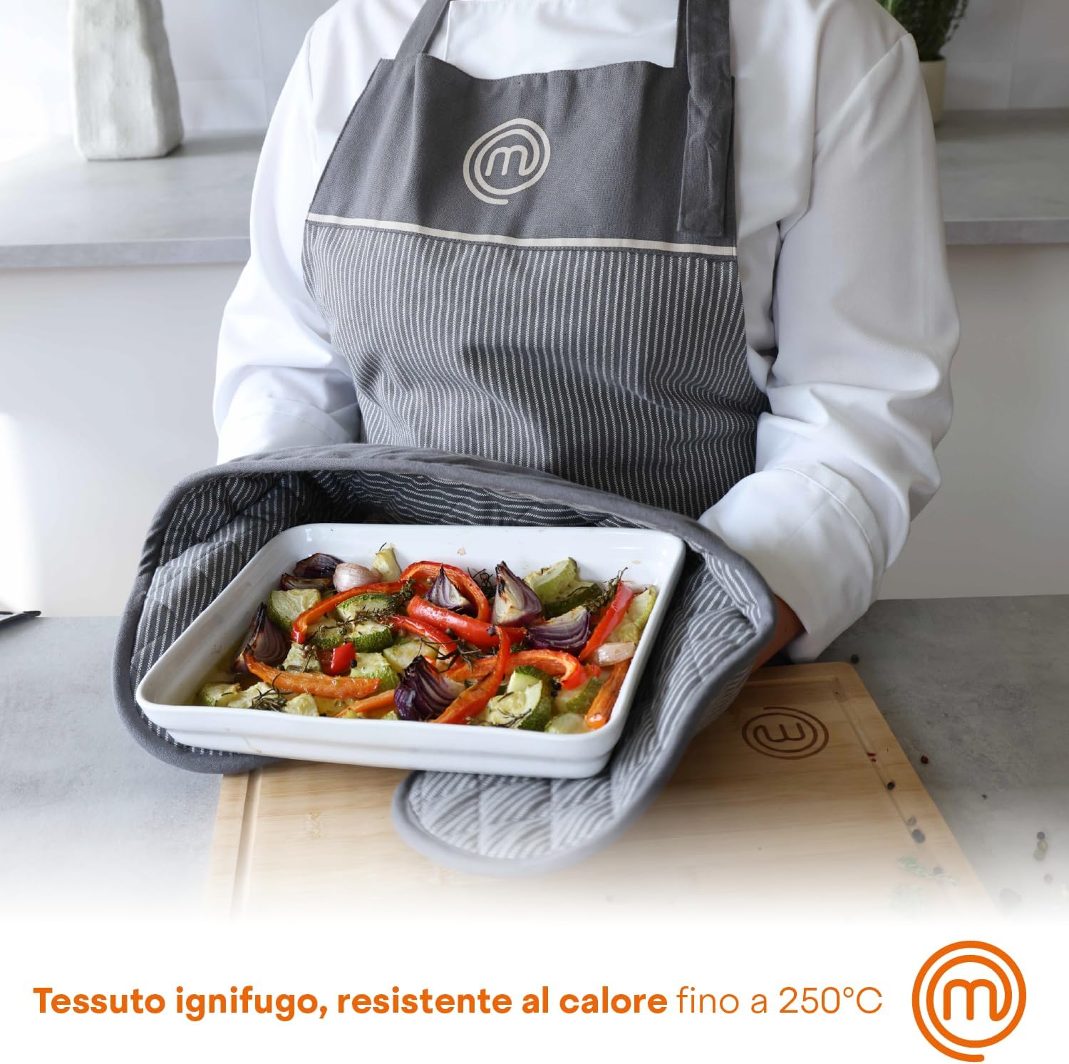 Detalle de MasterChef Grembiule da cucina con 250°C